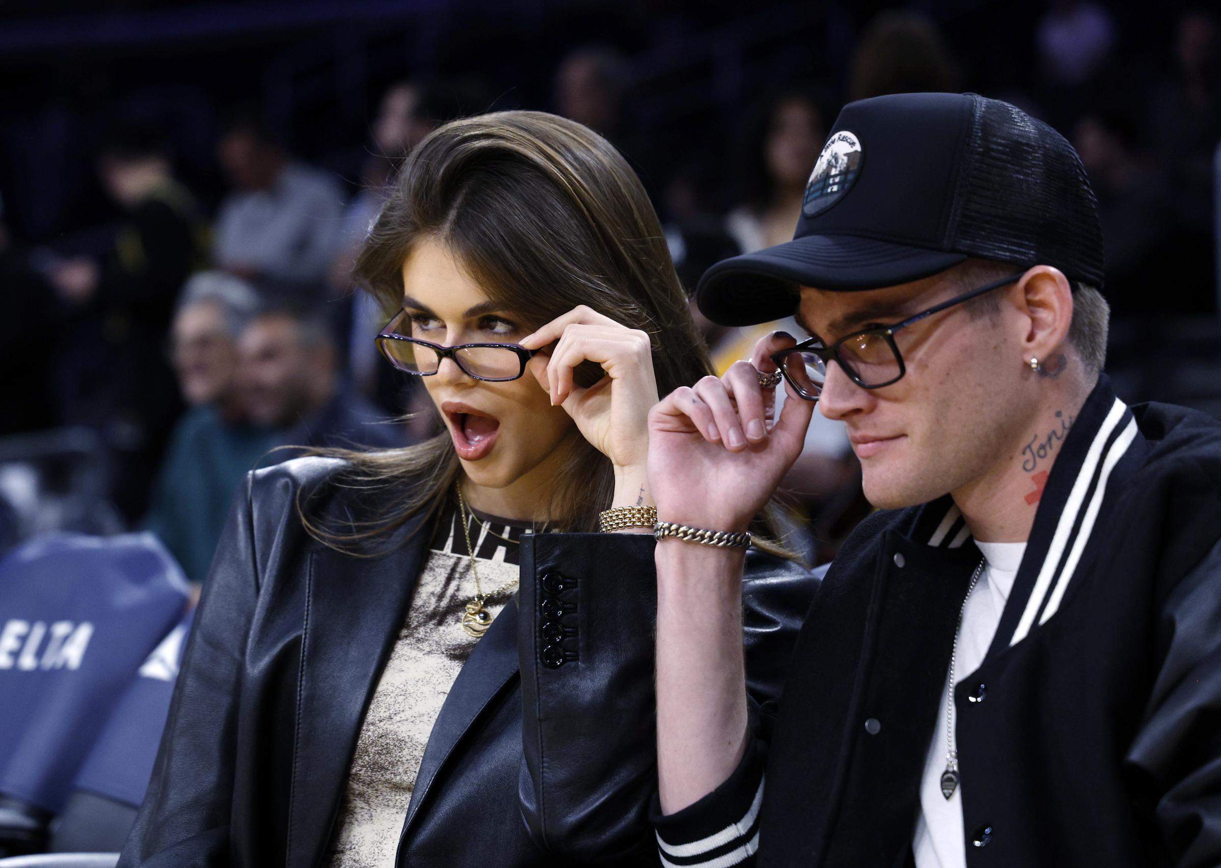 Away from red carpets, Kaia and Presley were photographed together at a Lakers game in February 2024. Their relationship stretched far beyond work — they had shared the same Malibu world since childhood. | Source: Getty Images