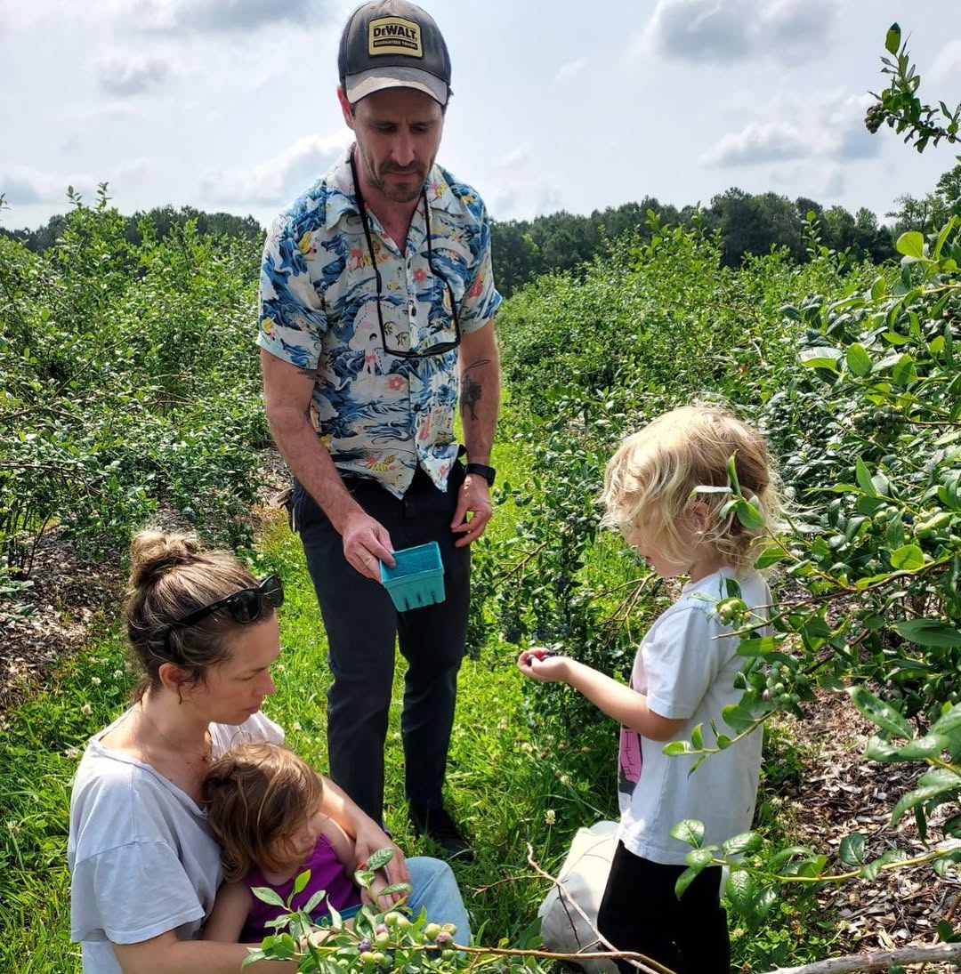 James Ransone and his family, seen from a post dated June 19, 2023. | Source: Instagram/skippermcphee