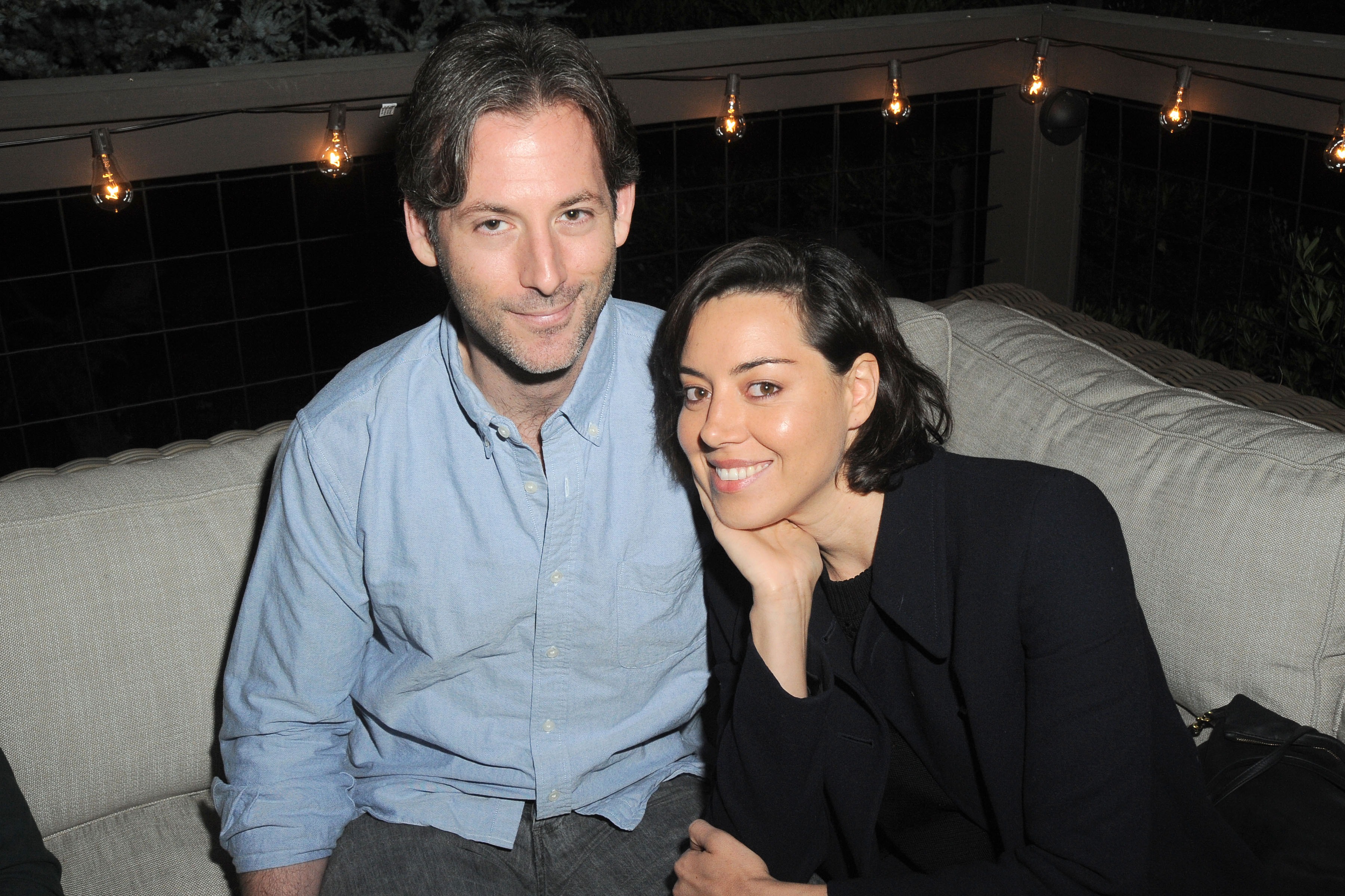 Jeff Baena and Aubrey Plaza attend Lisa Edelstein's birthday party in Silverlake, California, on May 21, 2016 | Source: Getty Images