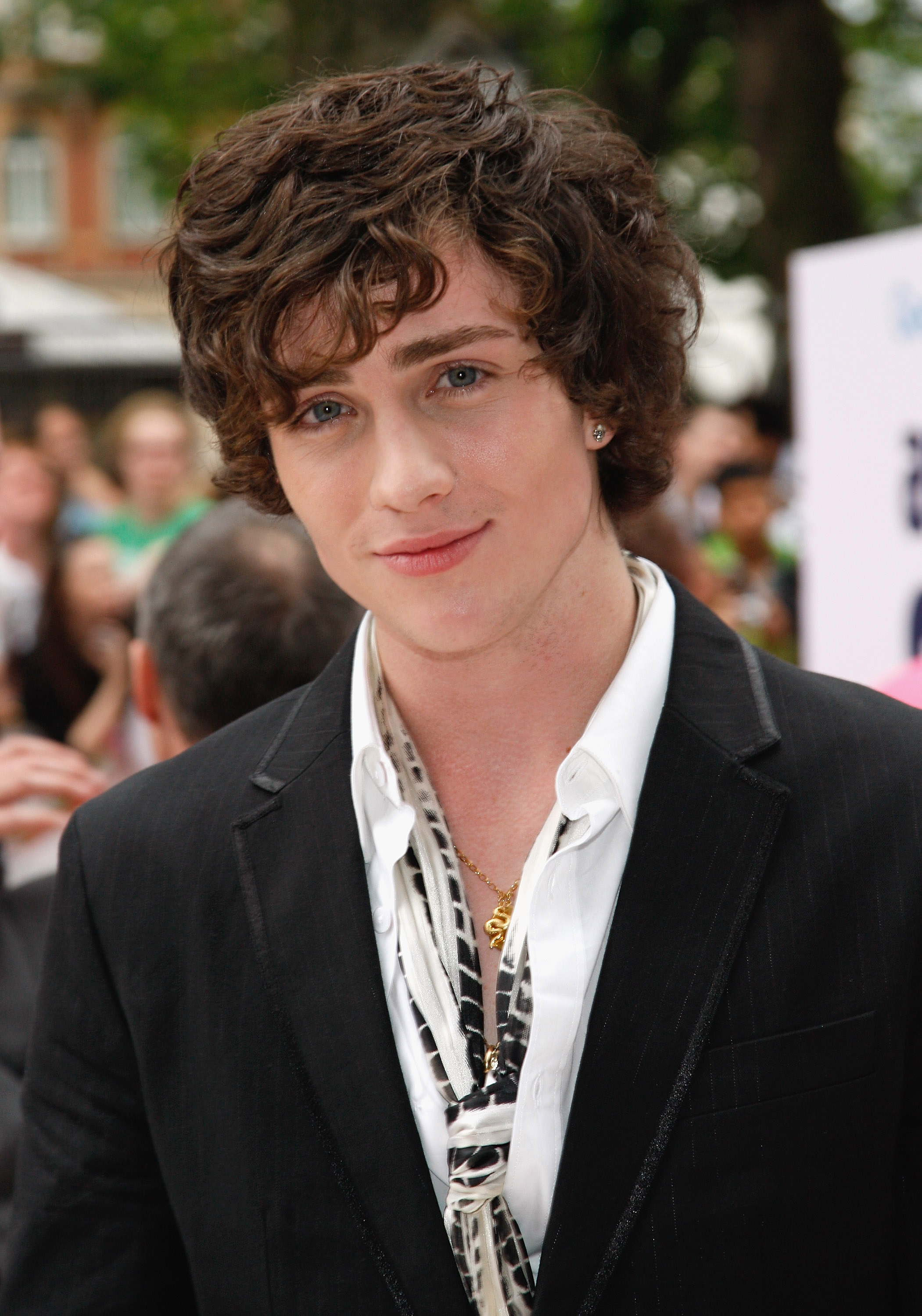 Actor Aaron Johnson attended the premiere of the film.