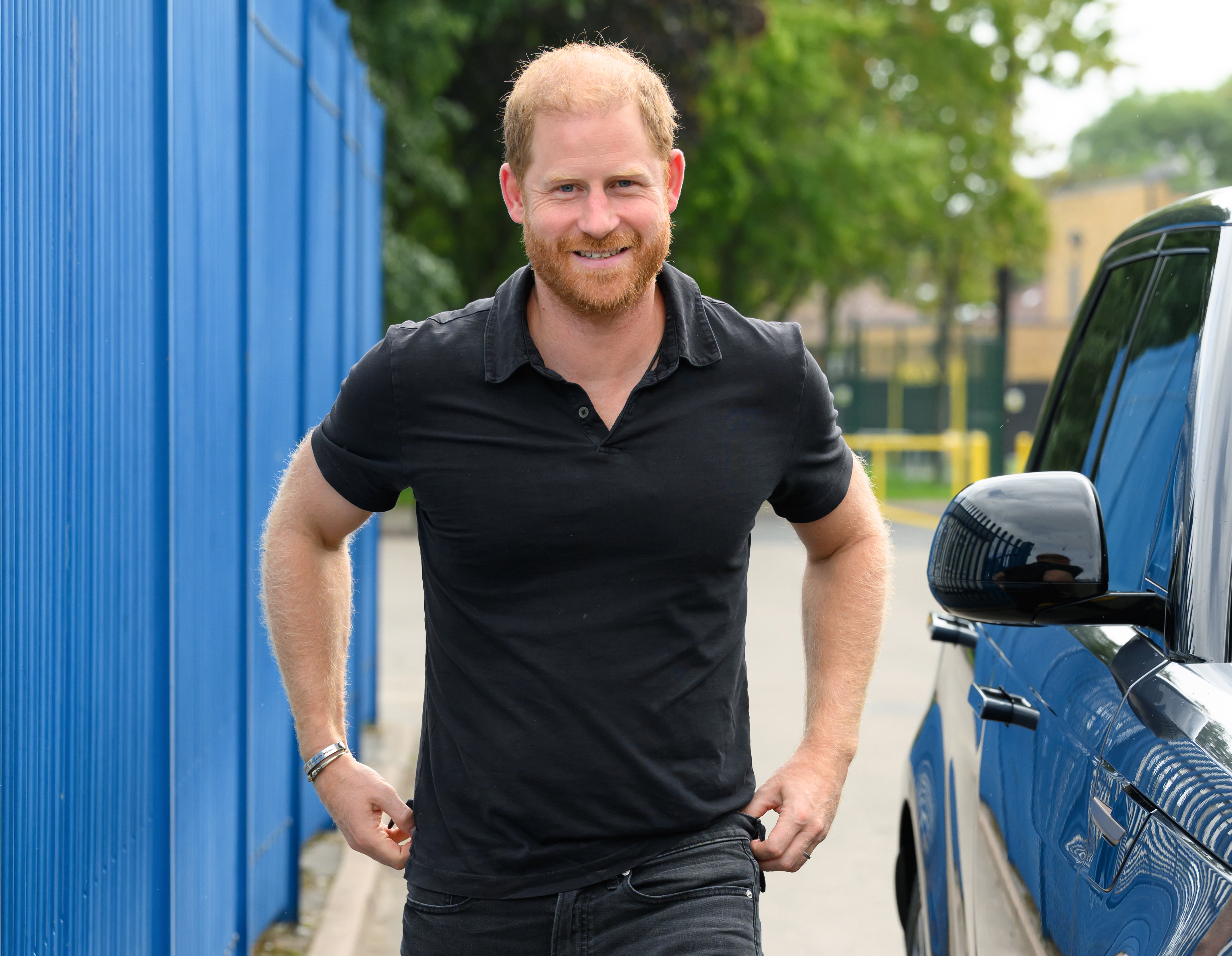 The Duke of Sussex flashes a bright smile. He visited Birmingham, England, on September 18, 2026, to support the INSPIRE Education Programme, drawing inspiration from his work with the Invictus Games. | Source: Getty Images