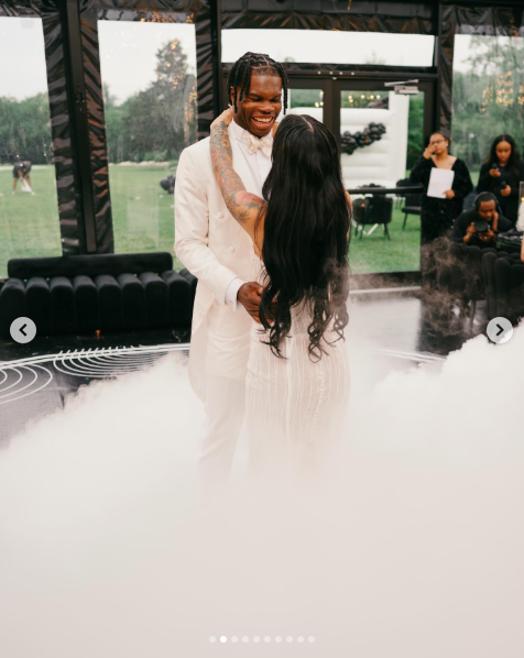 Travis Hunter and Leanna Lenee pictured on the dance floor, dated May 2025 | Source: Instagram/db3_tip