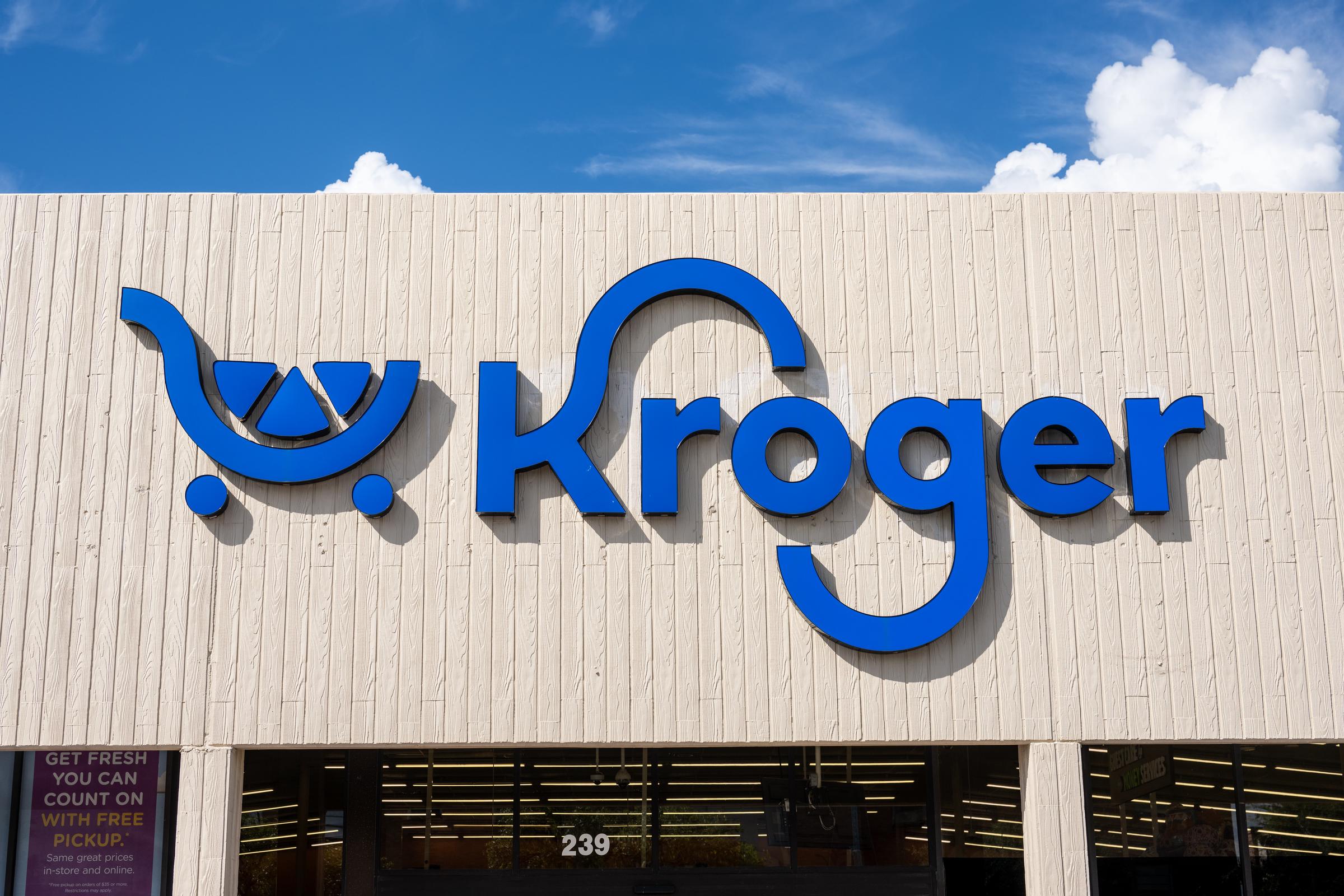 A Kroger store is seen in Houston, Texas. The FDA said affected eggs were available at Kroger stores in Texas and Louisiana. | Source: Getty Images