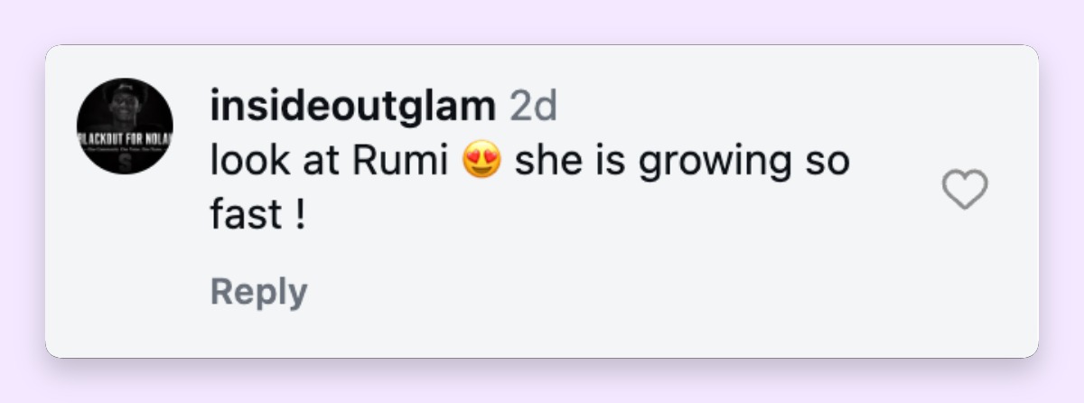 Nine-year-old Rumi also sparked affectionate reactions from fans following the family outing. Several viewers marveled at how quickly Beyoncé's youngest daughter is growing up. | Source: Instagram/essence