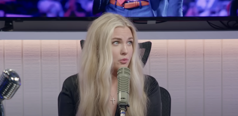 Erika Kirk on "The Charlie Kirk Show" on September 26, 2025 | Source: Youtube/Charlie Kirk