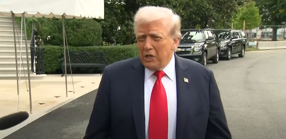 Donald Trump during a short interview ahead of his second state visit to the United Kingdom on September 16, 2025 | Source: Youtube/The Independent