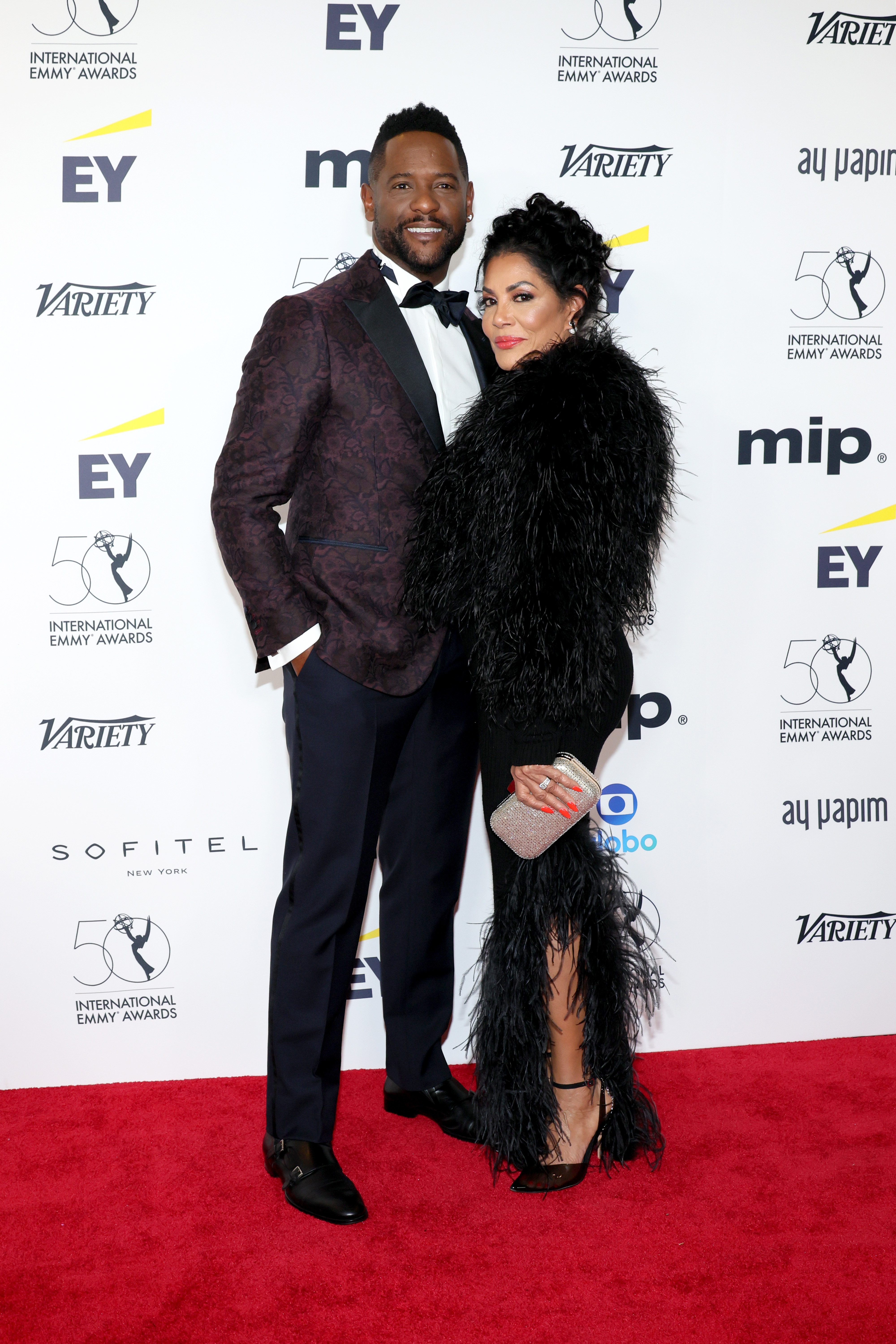 Blair Underwood and Josie Hart at the 50th International Emmy Awards in New York City on November 21, 2022. | Source: Getty Images