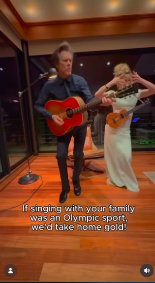 Music has become one of the recurring themes of the couple's life together. Their performances extend beyond the farmyard, showing how the informal tradition has followed them indoors as well.