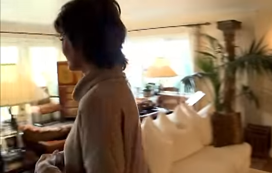 Lisa Rinna welcomes viewers into her eclectic, French Provincial living area. | Source: YouTube/@Biography