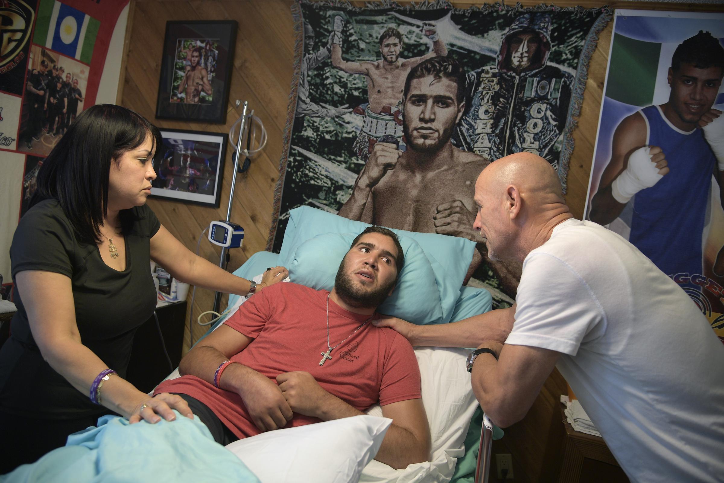 By May 2017, Prichard was being cared for by his mother, Nieves, and father, Richard at the family's home in Winter Park, Florida. The former boxer was in a vegetative state after suffering a traumatic brain injury during his bout against Terrel Williams. | Source: Getty Images
