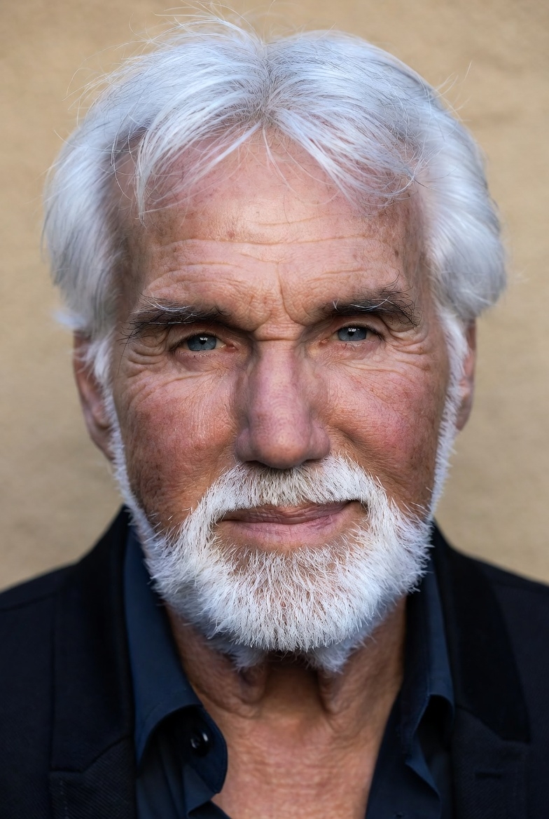 What Kenny Rogers could have looked like in his final years had he not had plastic surgery according to AI. | Source: Grok