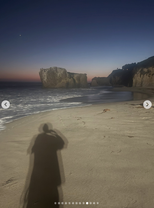 Gavin Rossdale taking a picture of the ocean at night, somewhere in Malibu, California, to celebrate the end of the summer on September 3, 2026. | Source: Instagram/gavinrossdale
