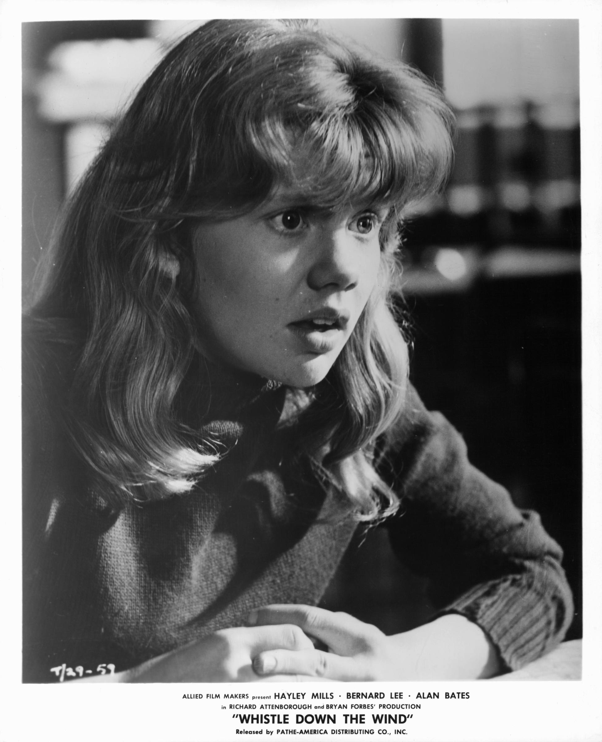 The actress on the set of "Whistle Down the Wind," 1961 | Source: Getty Images