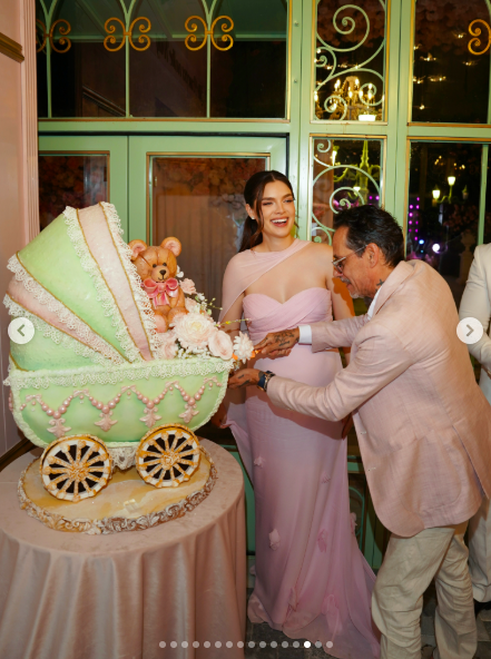 The baby shower’s fairytale-style setting added to the contrast between Marc Anthony’s reported whereabouts and Max’s graduation day. For some commenters, the timing made his absence from the ceremony feel even more noticeable. | Source: Instagram/nadiaferreira