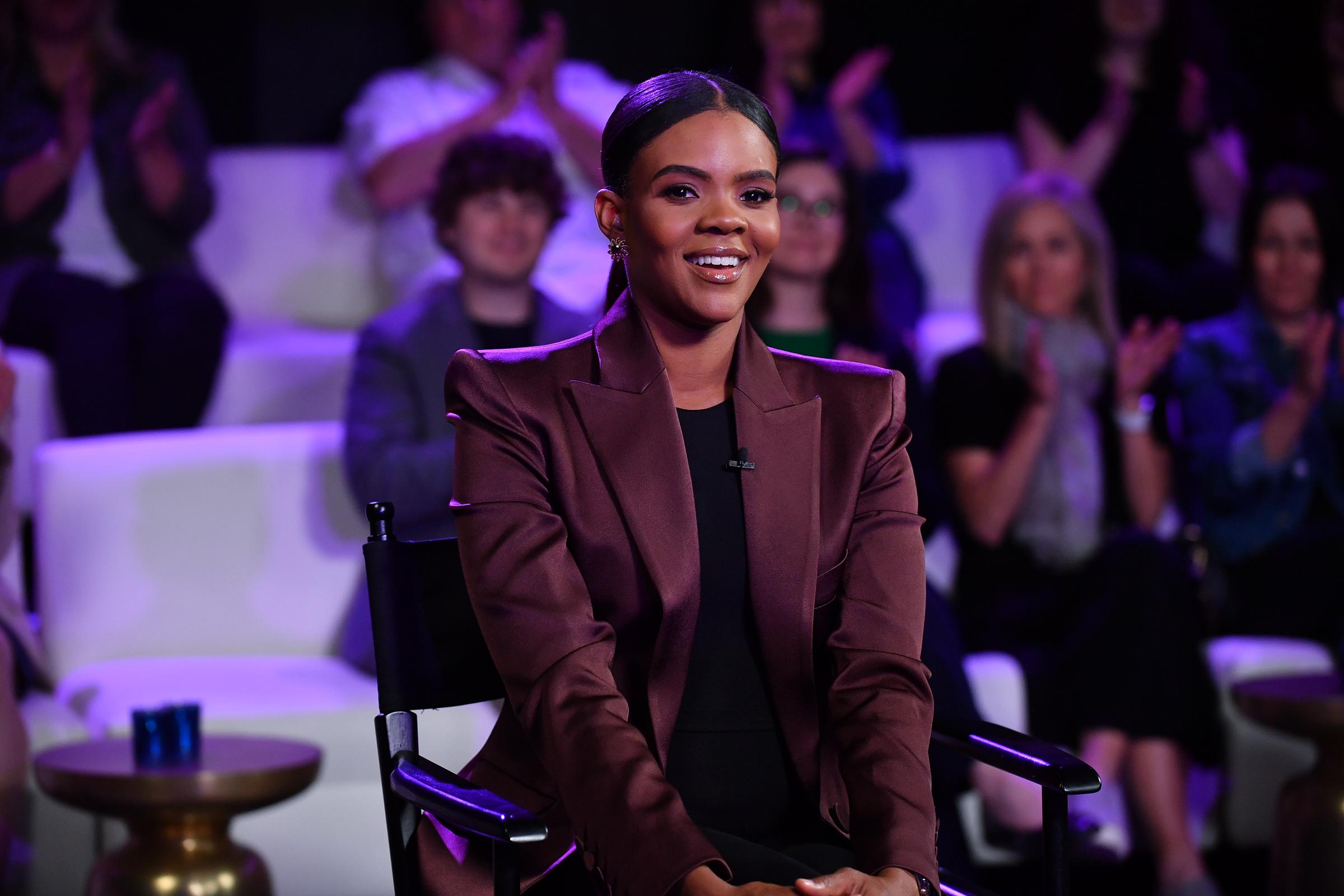 Candace Owens is seen on set of "Candace" in Nashville, Tennessee on May 3, 2022. | Source: Getty Images