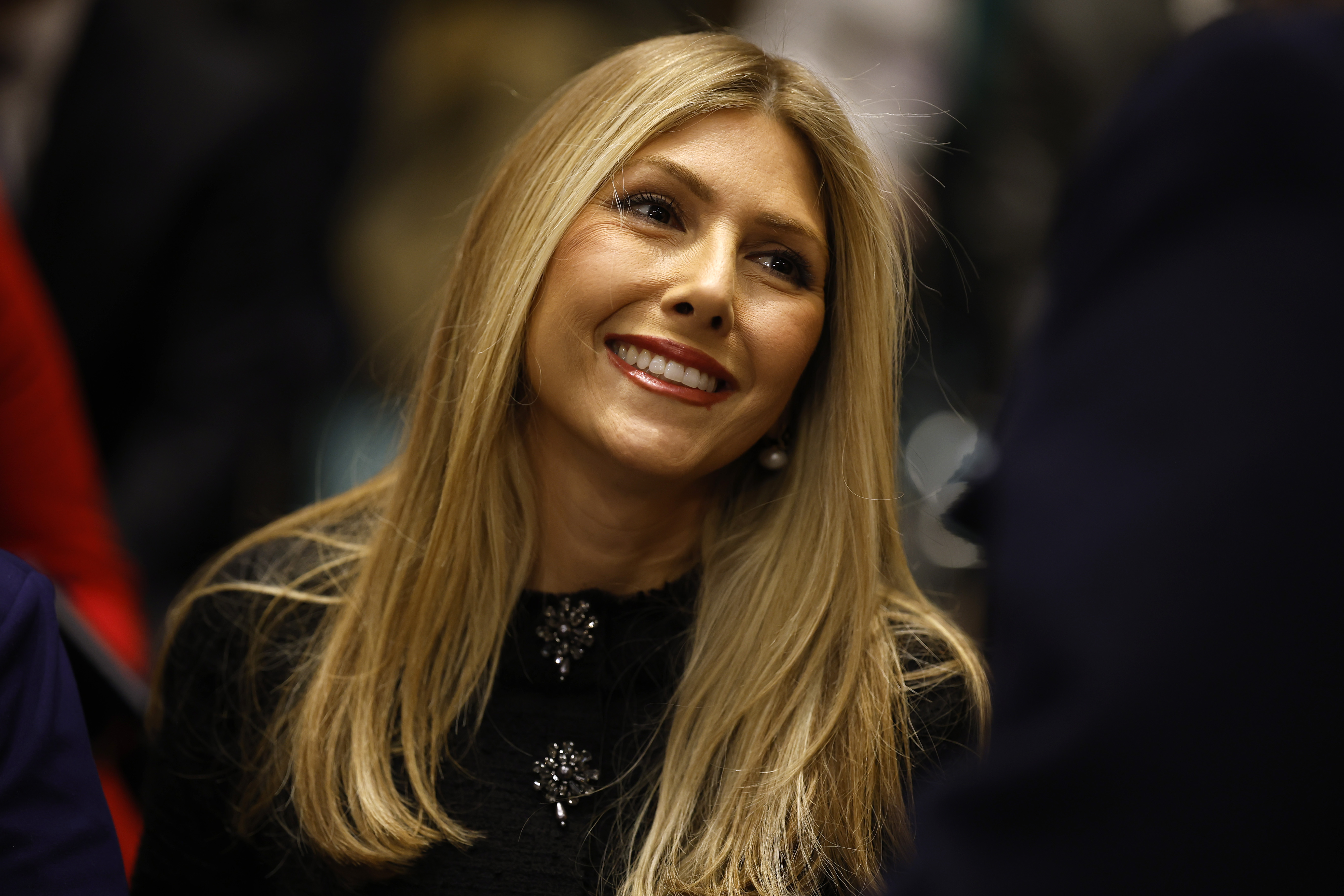 Jeanette Dousdebes Rubio during her husband's Senate Foreign Relations confirmation hearing. | Source: Getty Images