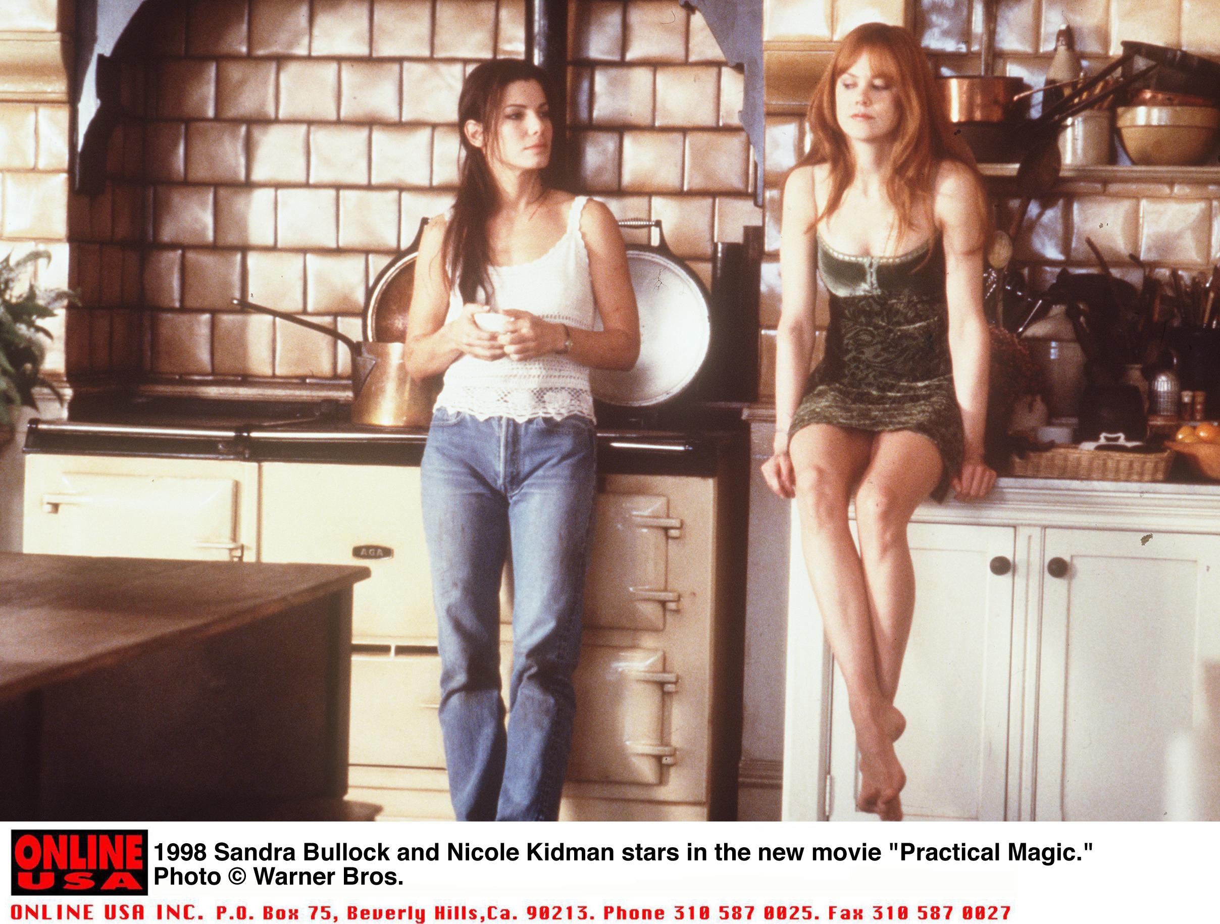 Kidman and Bullock shared the screen in "Practical Magic" in 1998, creating the pairing that would eventually bring them back together nearly three decades later. The original film offers perhaps the clearest visual benchmark for just how much time has passed. | Source: Getty Images