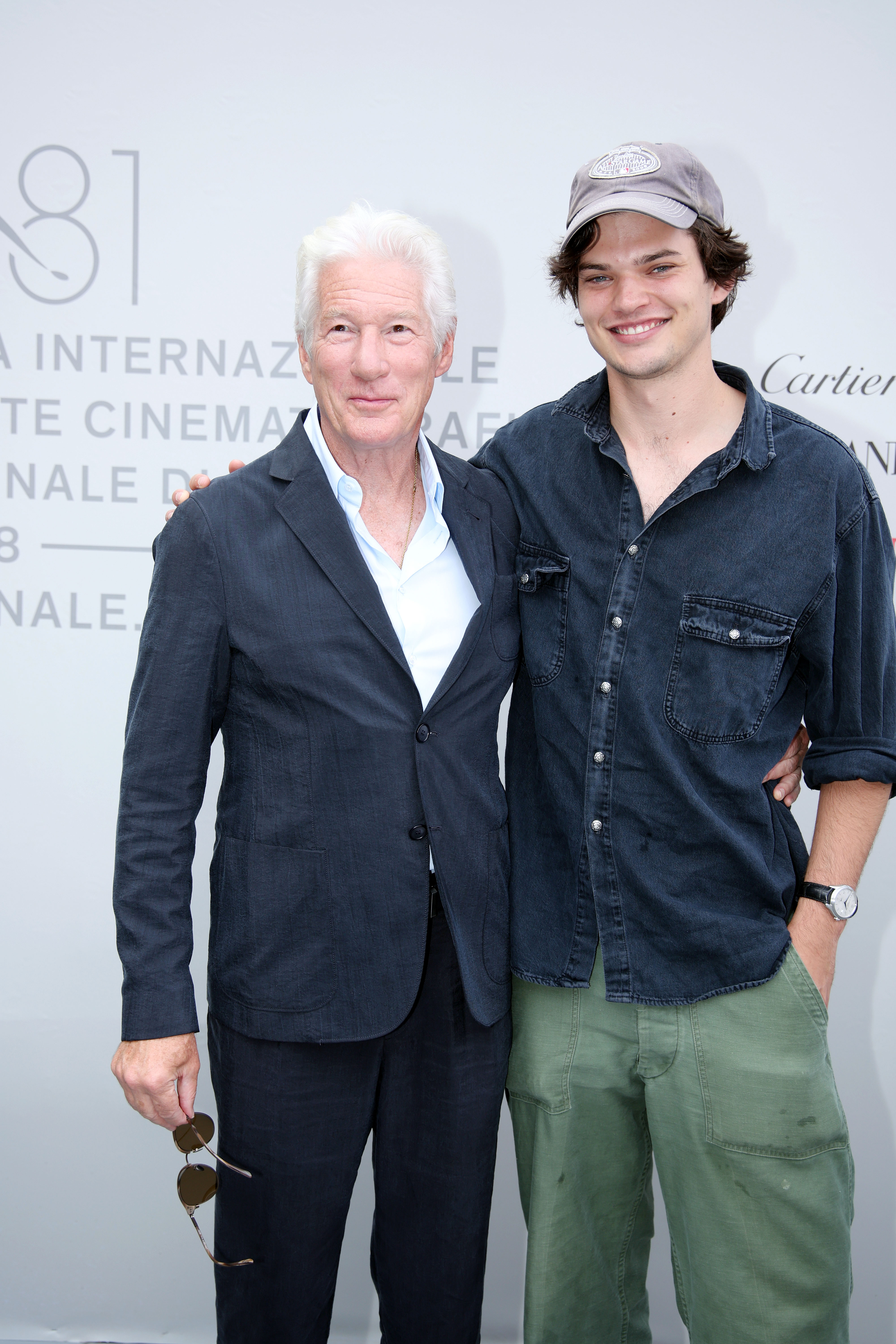 Homer Gere joined his father at the Venice Film Festival in 2024 as he prepared to step into the spotlight with his first major acting roles.