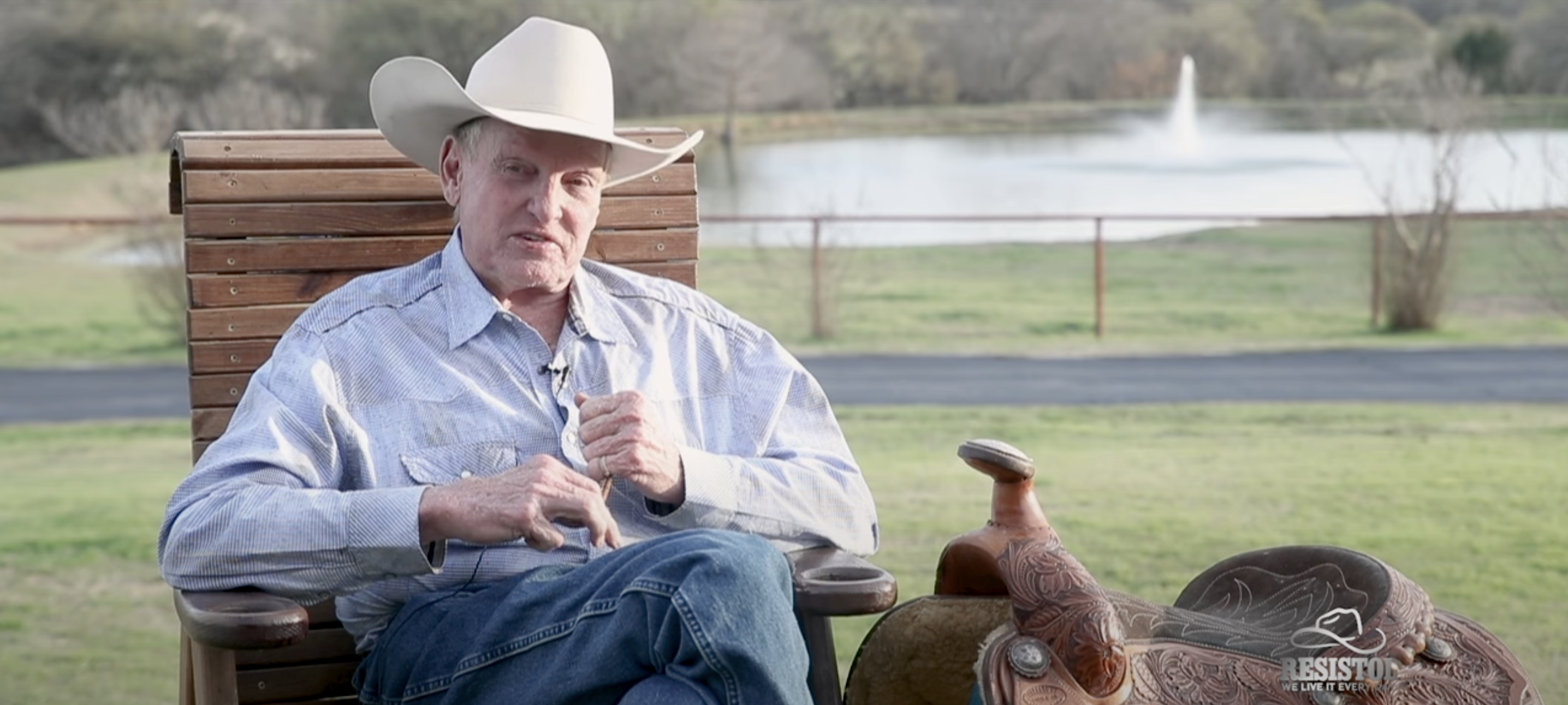 Roy Cooper shares stories of his time as a rodeo, as seen in a video dated July 25, 2023 | Source: YouTube/Resistol