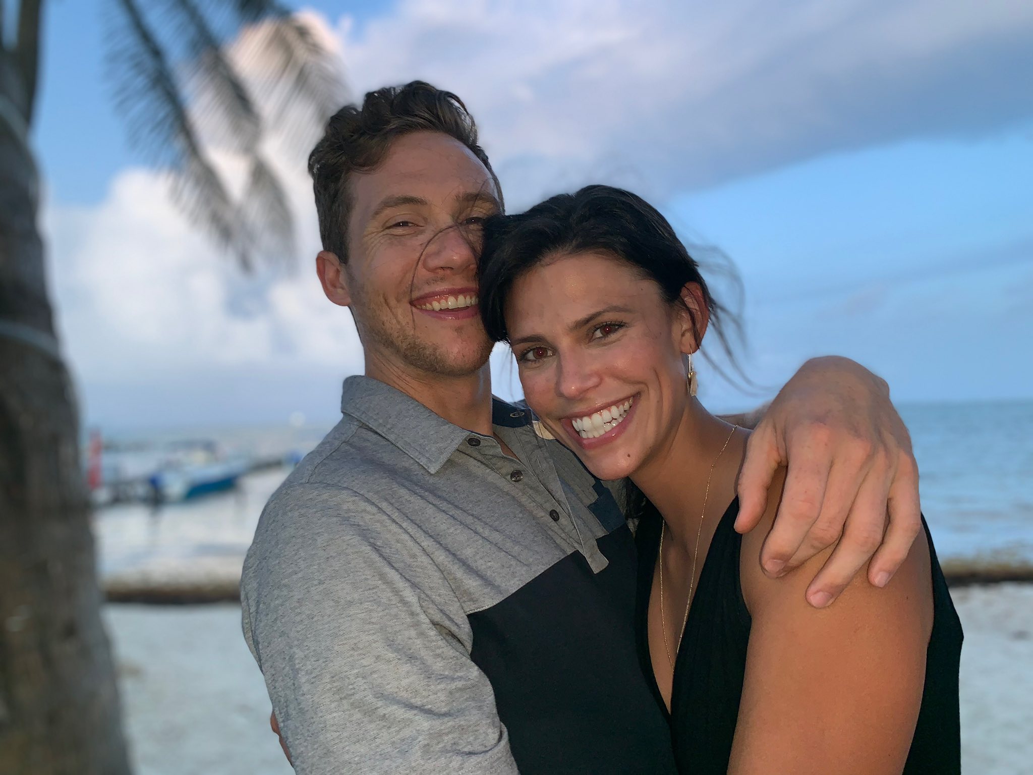 Monique and Spencer Tepe smiling together for a photo, posted on January 3, 2026. | Source: Facebook/Rachel Whelan