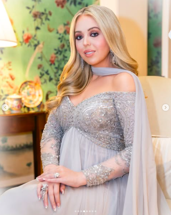 Tiffany Trump seated while posing for a photo. | Source: Instagram/courtlynnreed
