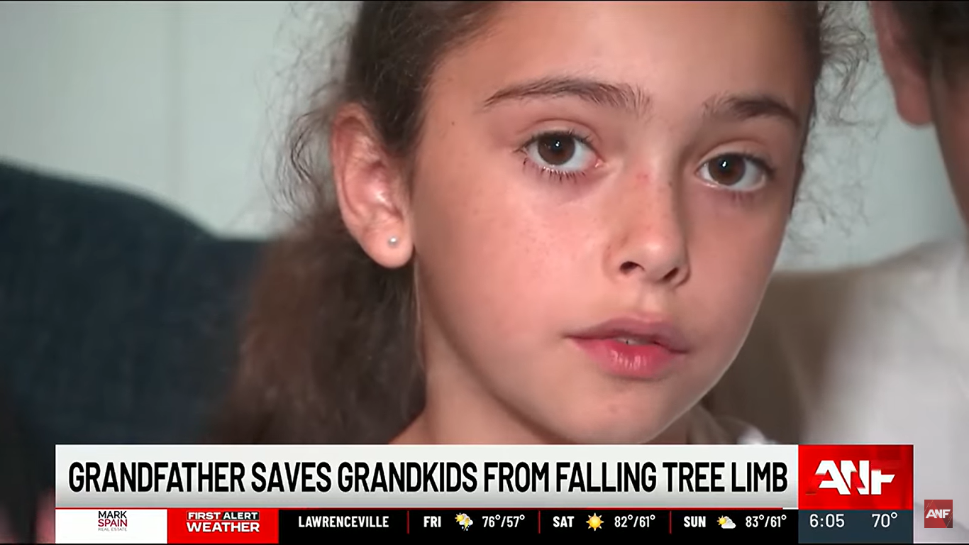 Gabi Krause pictured during a televised interview, dated May 2025 | Source: AtlantaNewsFirst