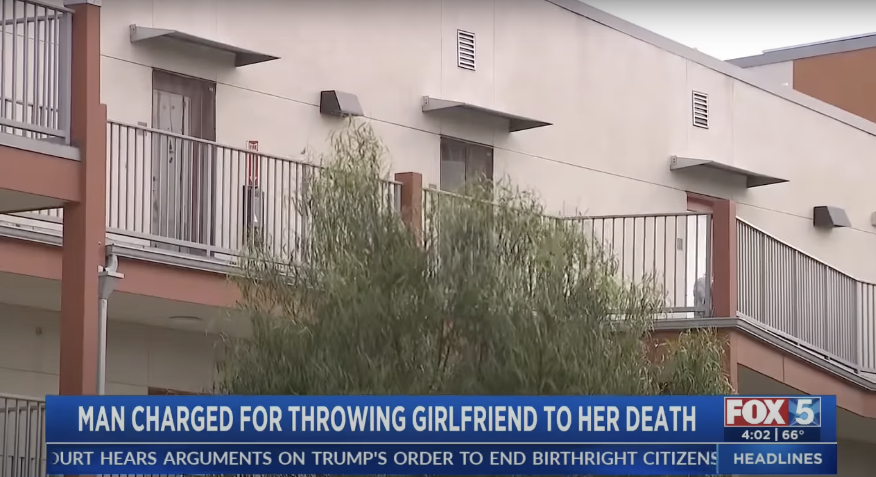 A view of the apartment complex where the tragedy occurred, as seen in a video dated May 16, 2025 | Source: YouTube/fox5sd