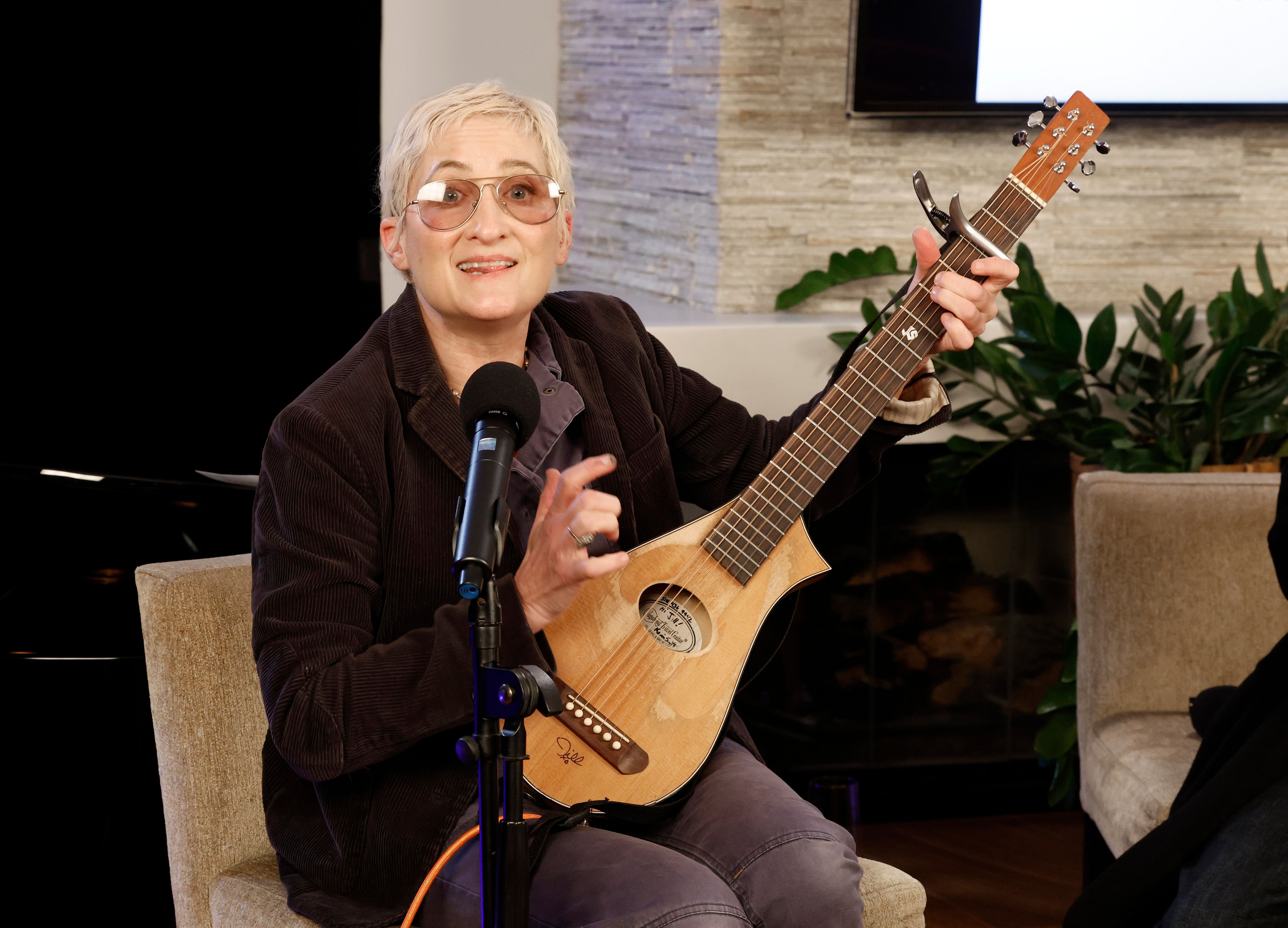 Jill Sobule performs at the Concert For America 2025 in Studio City, California, on January 20, 2025. | Source: Getty Images