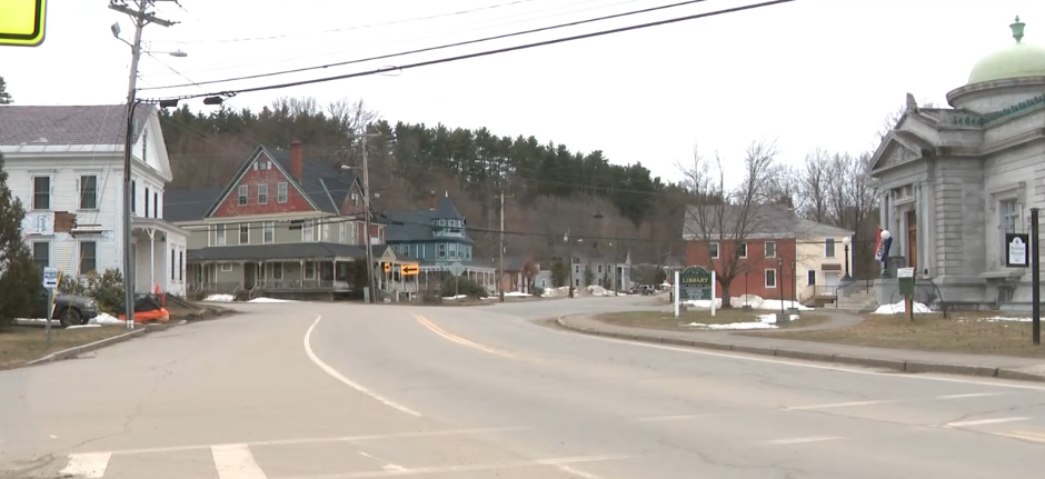 The town of Alstead, New Hampshire, from a report dated March 13, 2026 | Source: YouTube/WMUR-TV