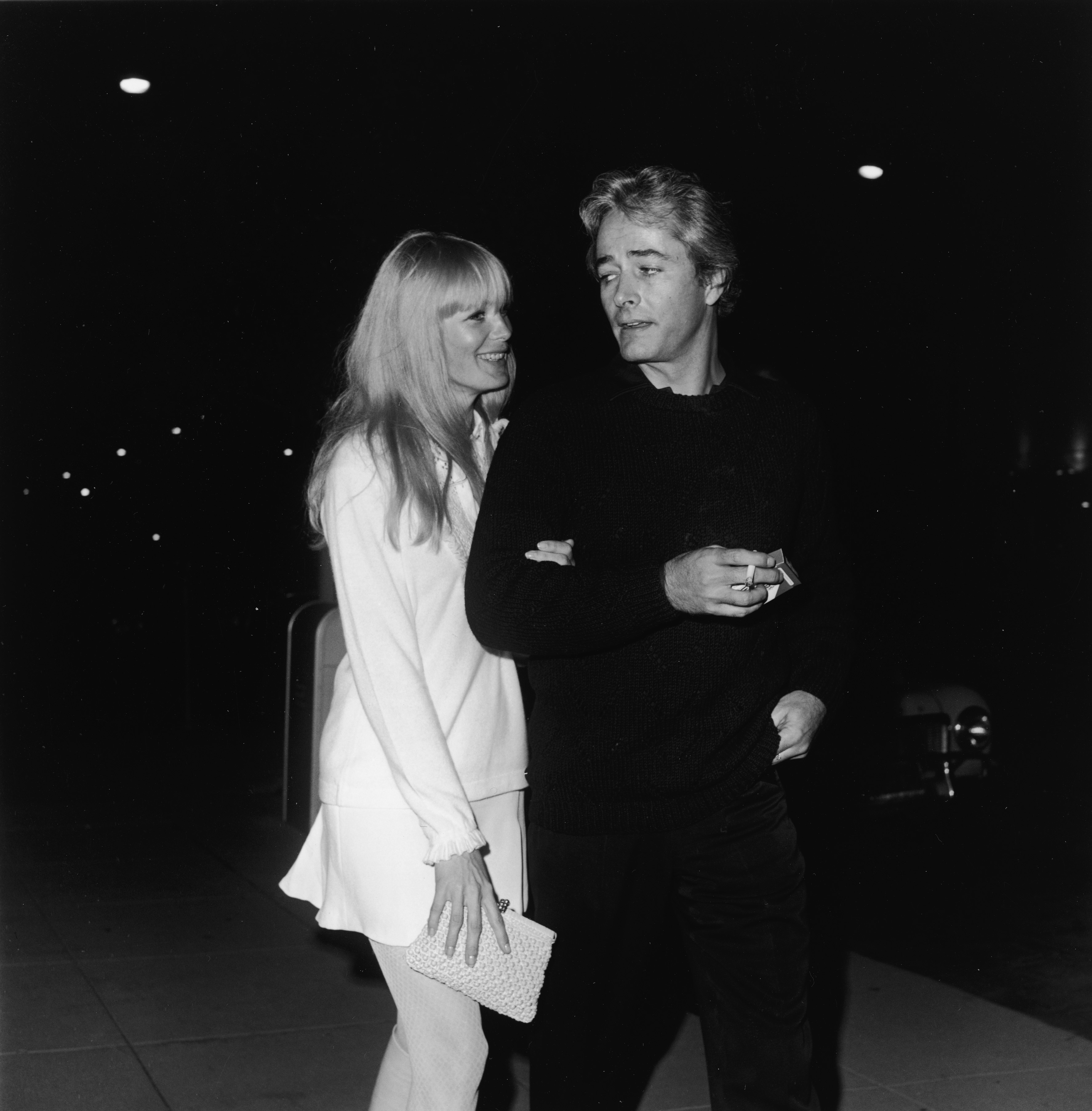 The actress and John Derek attend the Daisy Club anniversary party on October 23, 1968 | Source: Getty Images