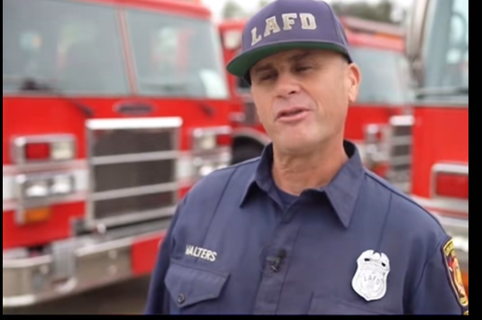 Jamie Walters spent about three years navigating the competitive hiring process before joining the Los Angeles Fire Department in 2003. He has now served as a firefighter-paramedic for more than two decades. | Source: TikTok/kleigh.n.ky74