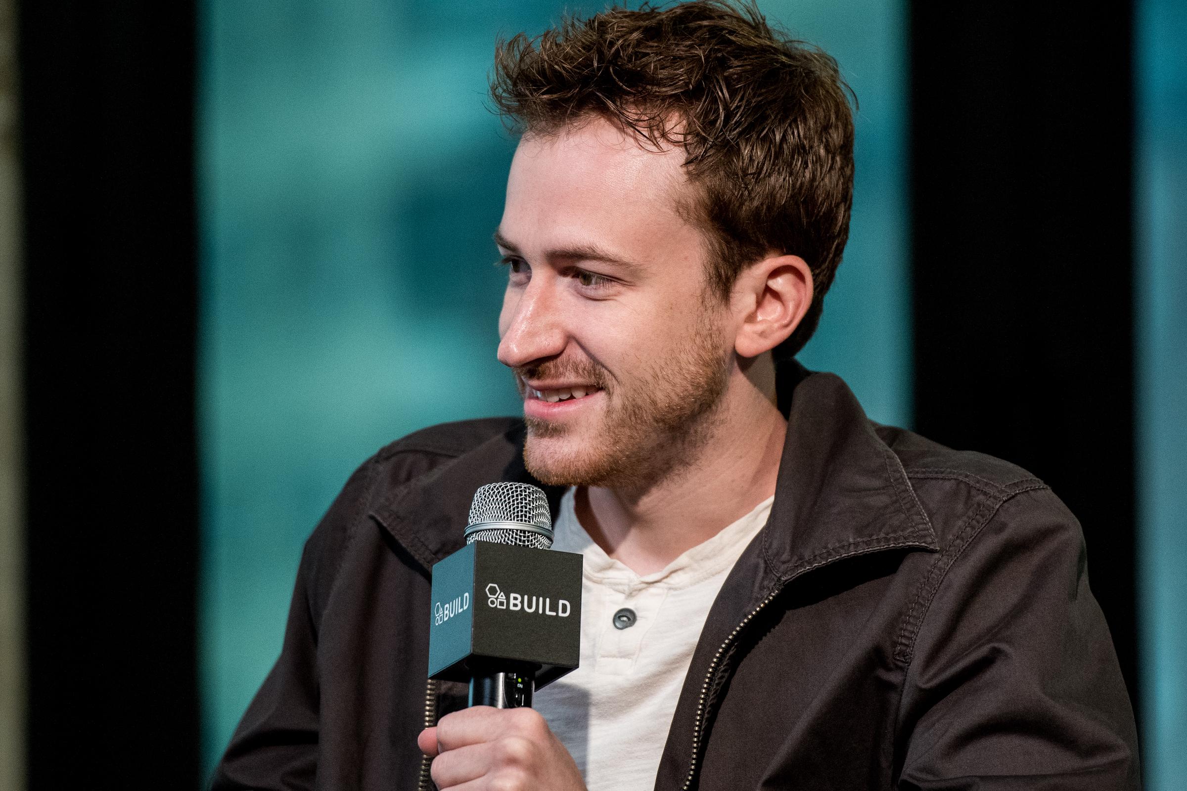 Joseph Mazzello discusses "Undrafted" during AOL Build on July 14, 2016, in New York City. | Source: Getty Images