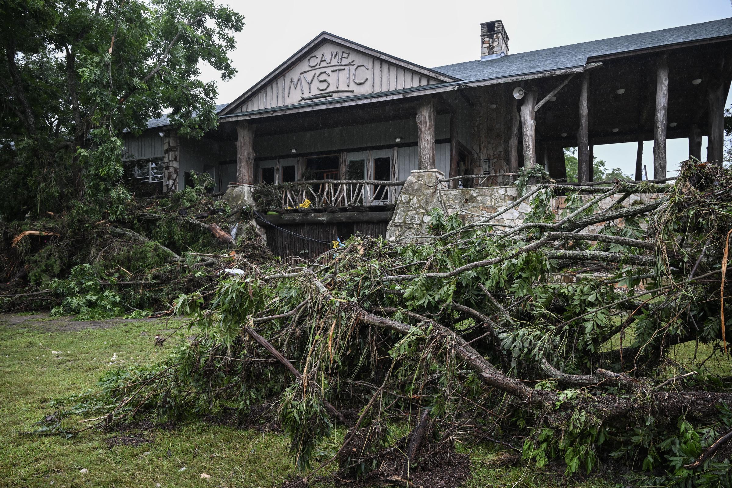 View of flood damage at Camp Mystic, in Kerr County, Texas on July 5, 2025. | Source: Getty Images