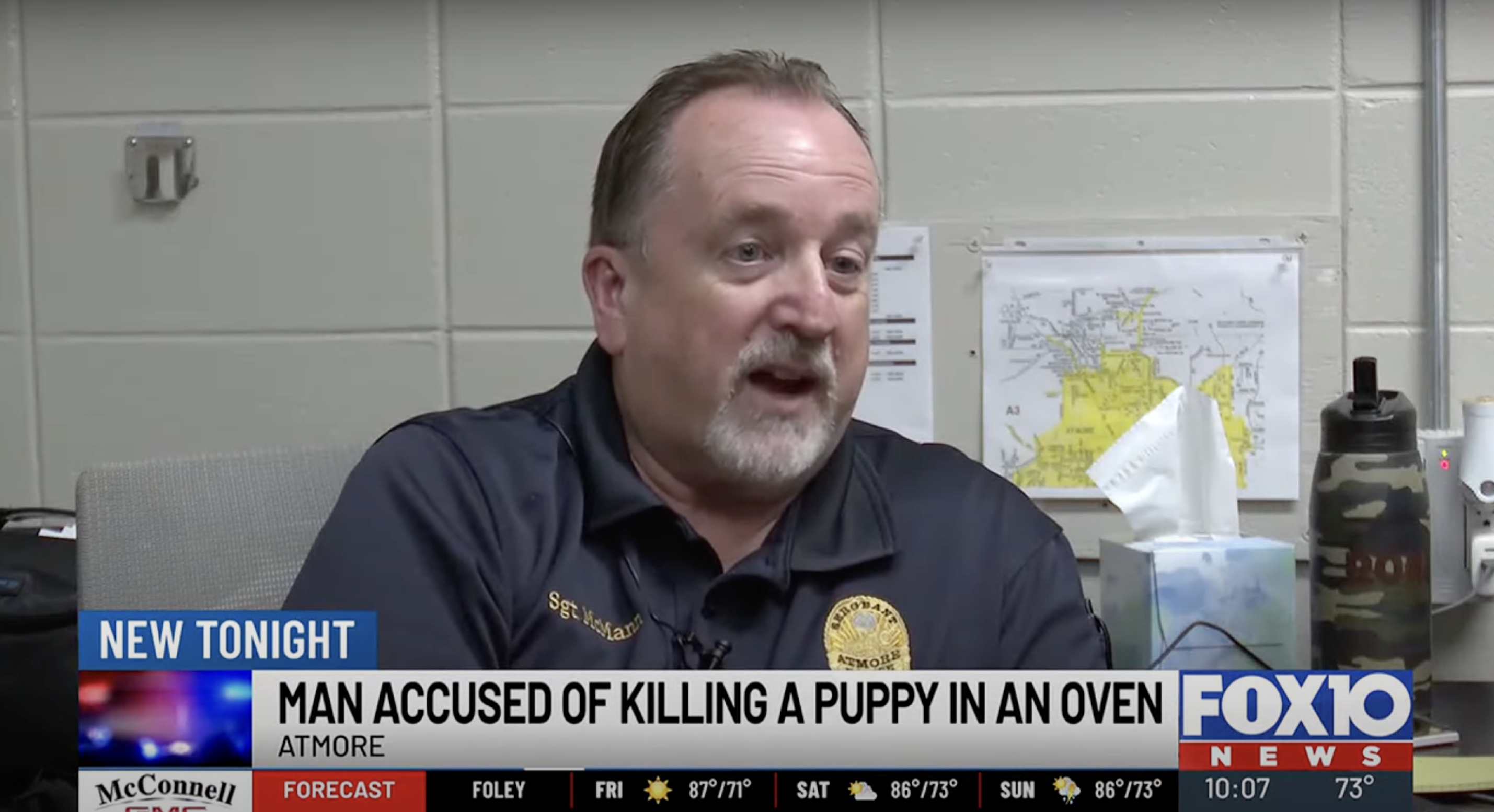 Sergeant Darrell McMann from the Atmore Police Department described his feelings regarding the horrific incident, in a video dated May 23, 2025 | Source: YouTube/FOX10.News.