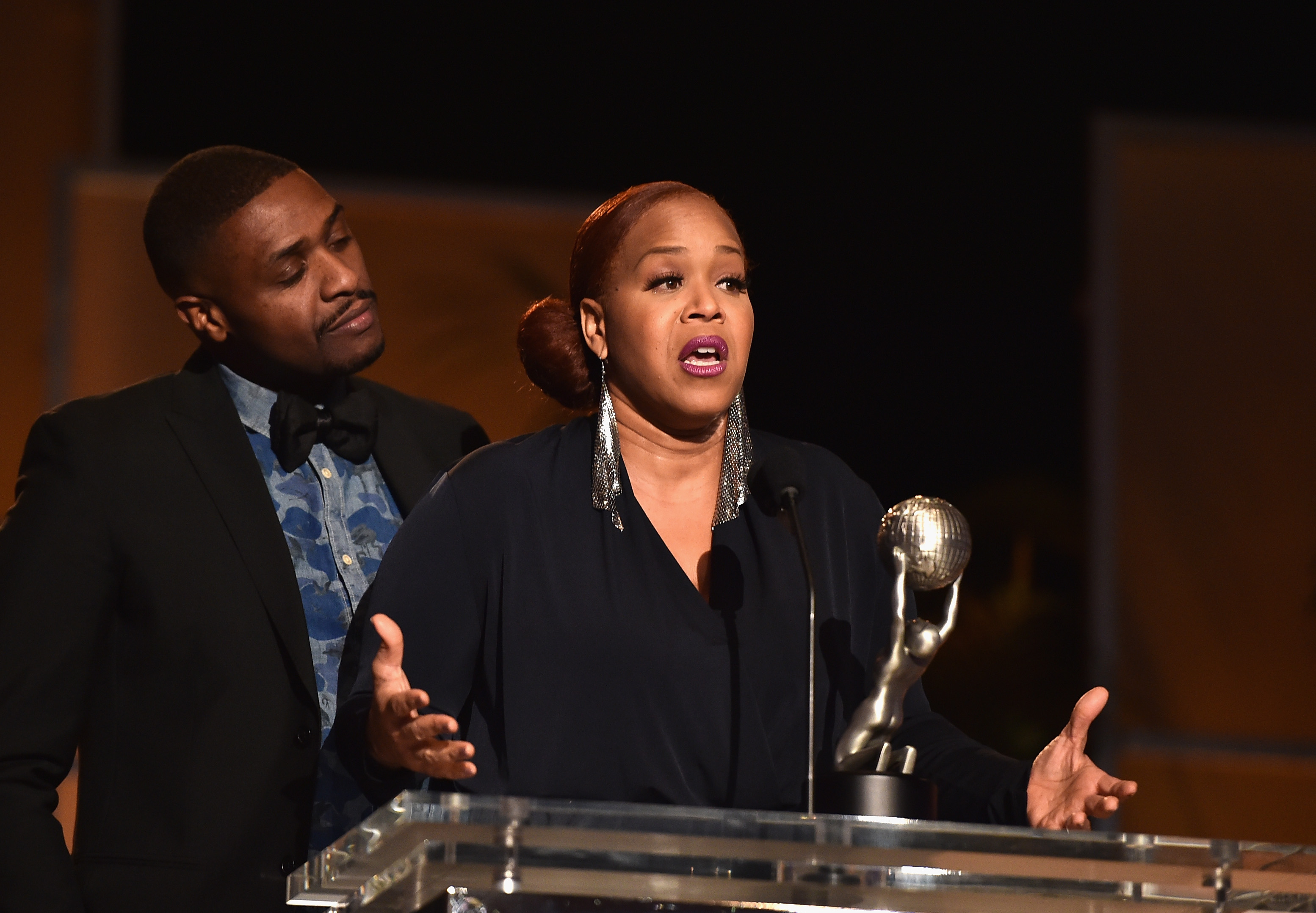 Teddy and Tina Campbell attend the 47th NAACP Image Awards on February 4, 2016 | Source: Getty Images