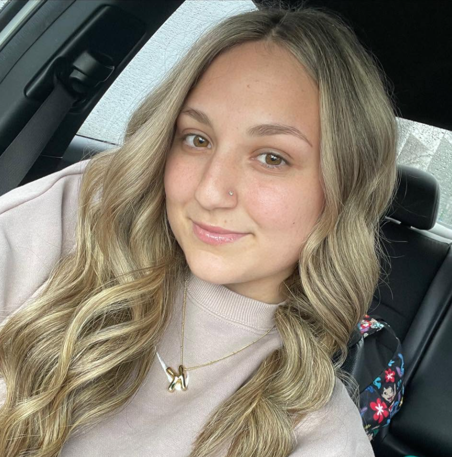 In a more casual moment, Katie McCormack smiles for a close-up selfie from inside a car. Her reported connection to Nolan has drawn attention as questions remain about the teenager’s final hours. | Source: Facebook/Katie McCormack