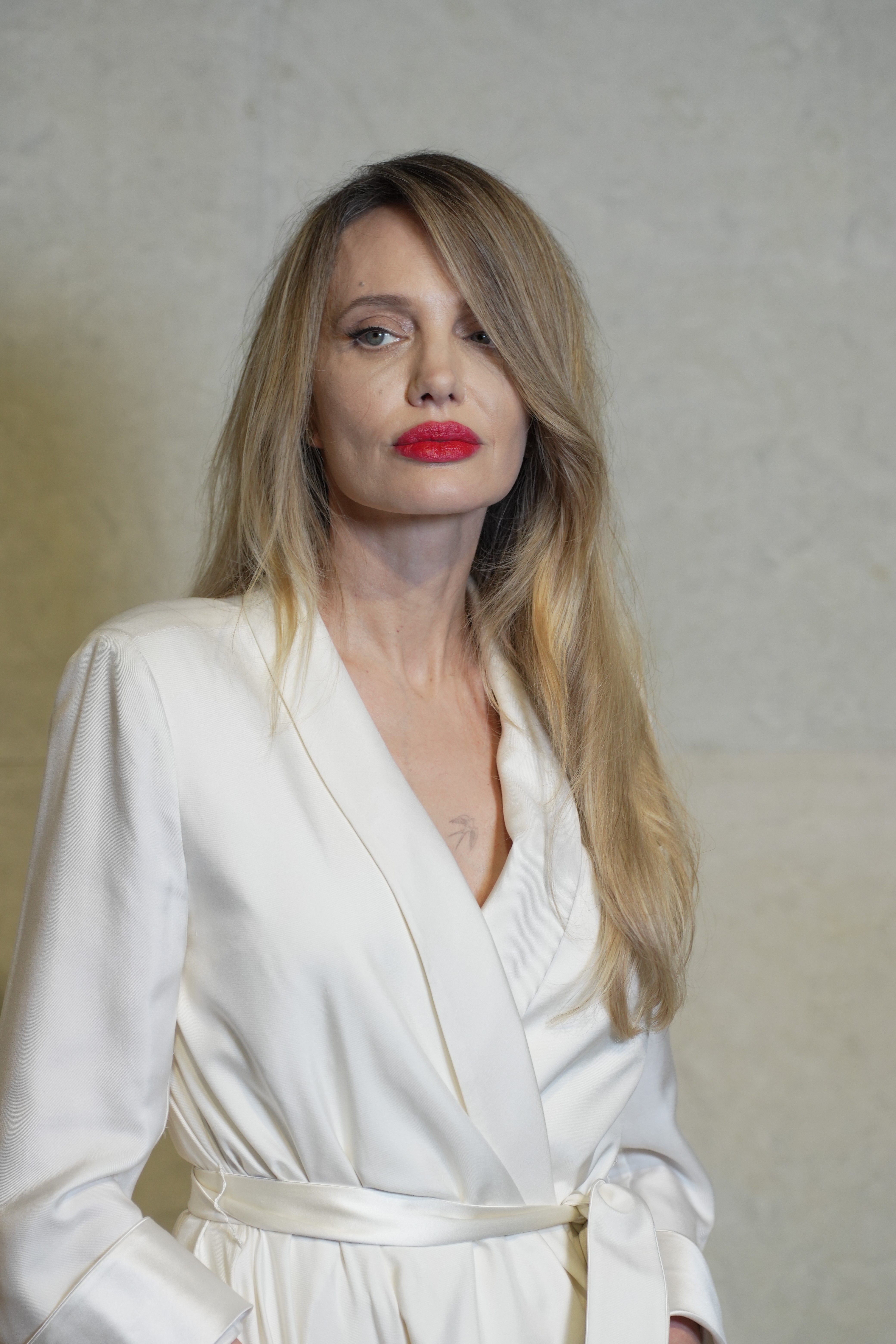 Angelina Jolie poses during the Tom Ford event in Shanghai on March 29, 2026 | Source: Getty Images