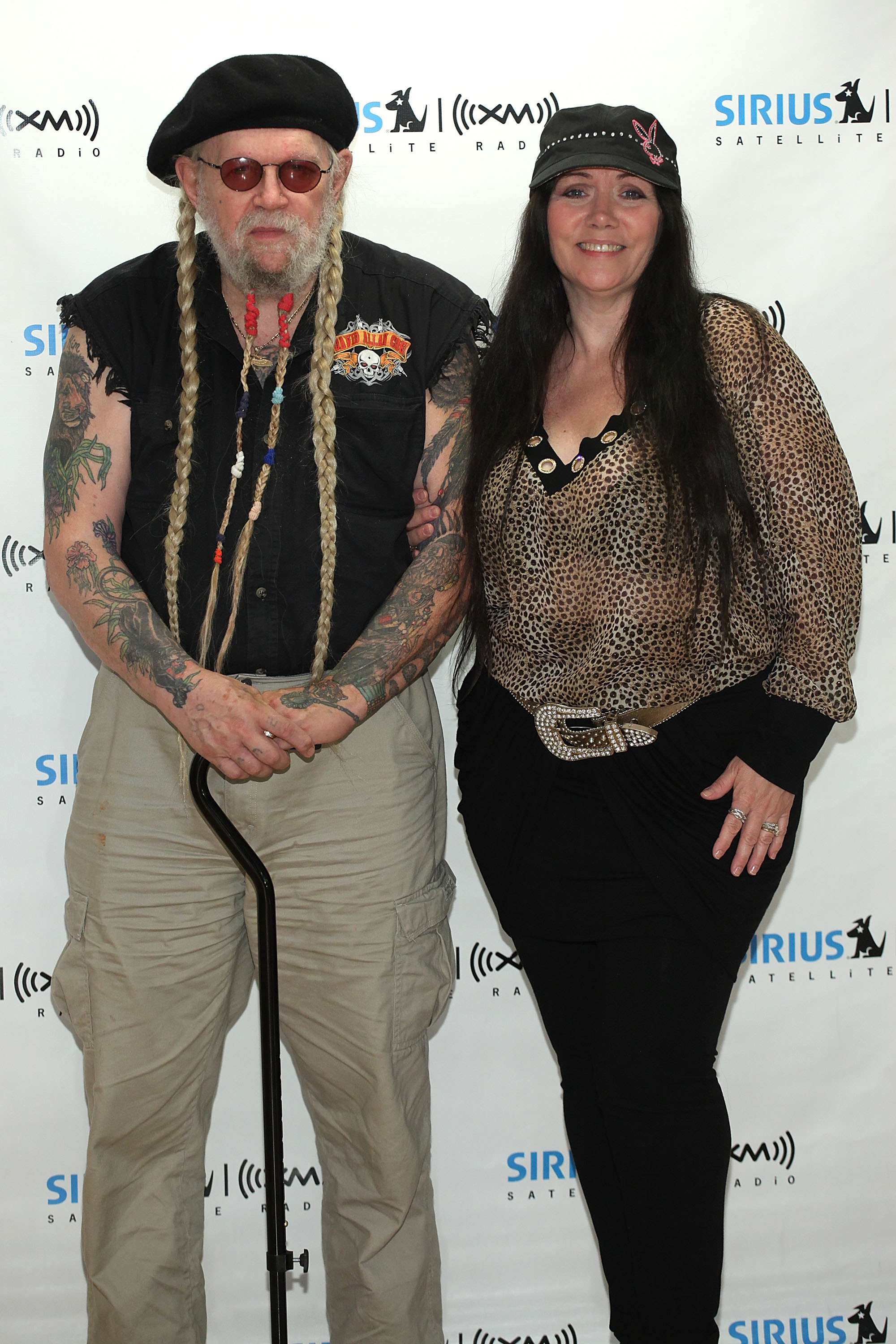 David Allan Coe and Kimberly Hastings visit Sirius XM Studio in New York City on June 11, 2010 | Source: Getty Images