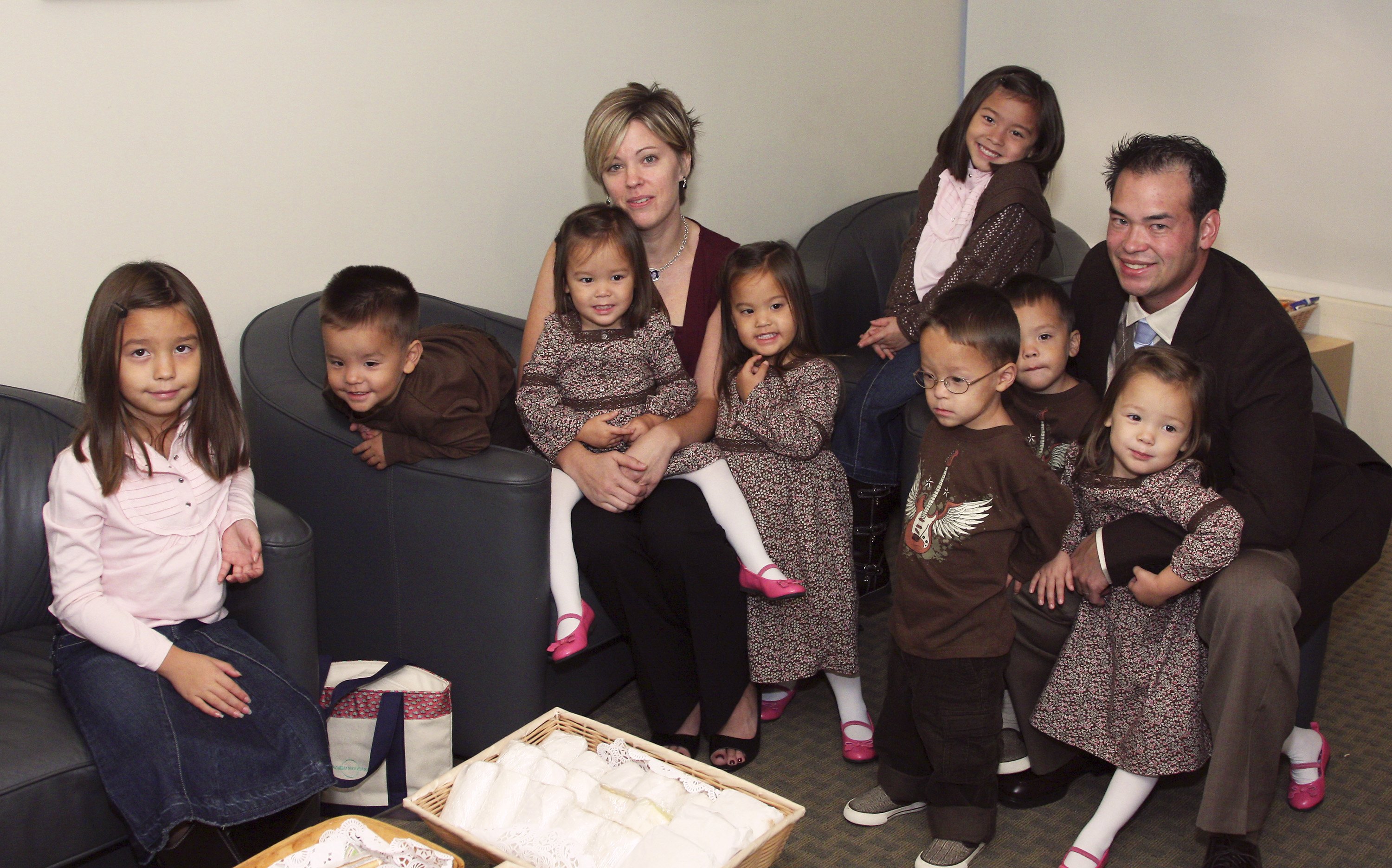 Kate and Jon Gosselin appear on NBC News' "Today" with their eight children in a rare full-family moment, reflecting the reality show years that brought them national fame.