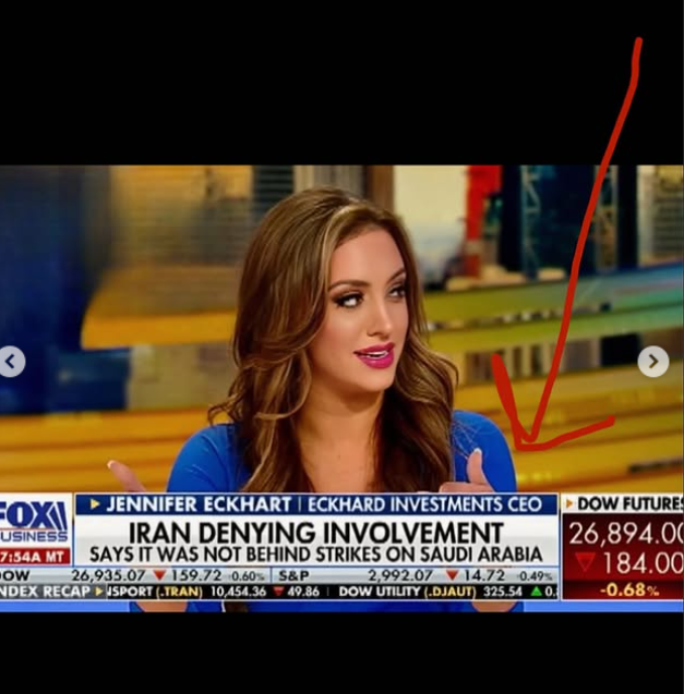 Jennifer Eckhart appears on Fox Business during her time in the network's newsroom. | Source: Instagram/jennifereckhart