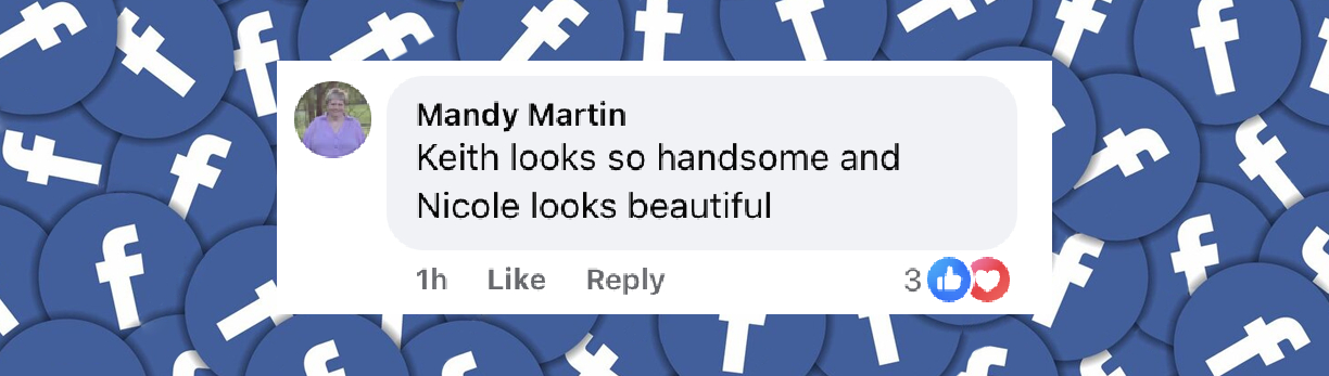 A netizen's comment on Keith Urban and Nicole Kidman's appearance at the 60th ACM Awards on May 8, 2025 | Source:Facebook/AcademyOfCountryMusic