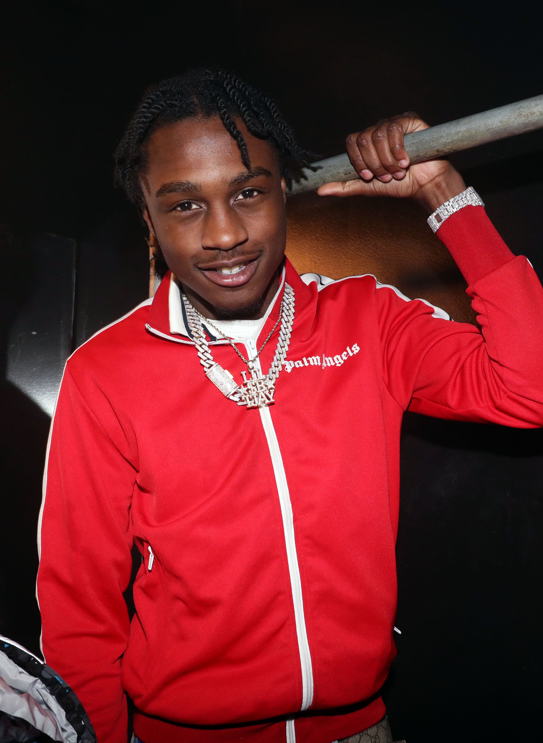 Lil Tjay seen backstage at S.O.B.'s on February 25, 2019 | Source: Getty Images