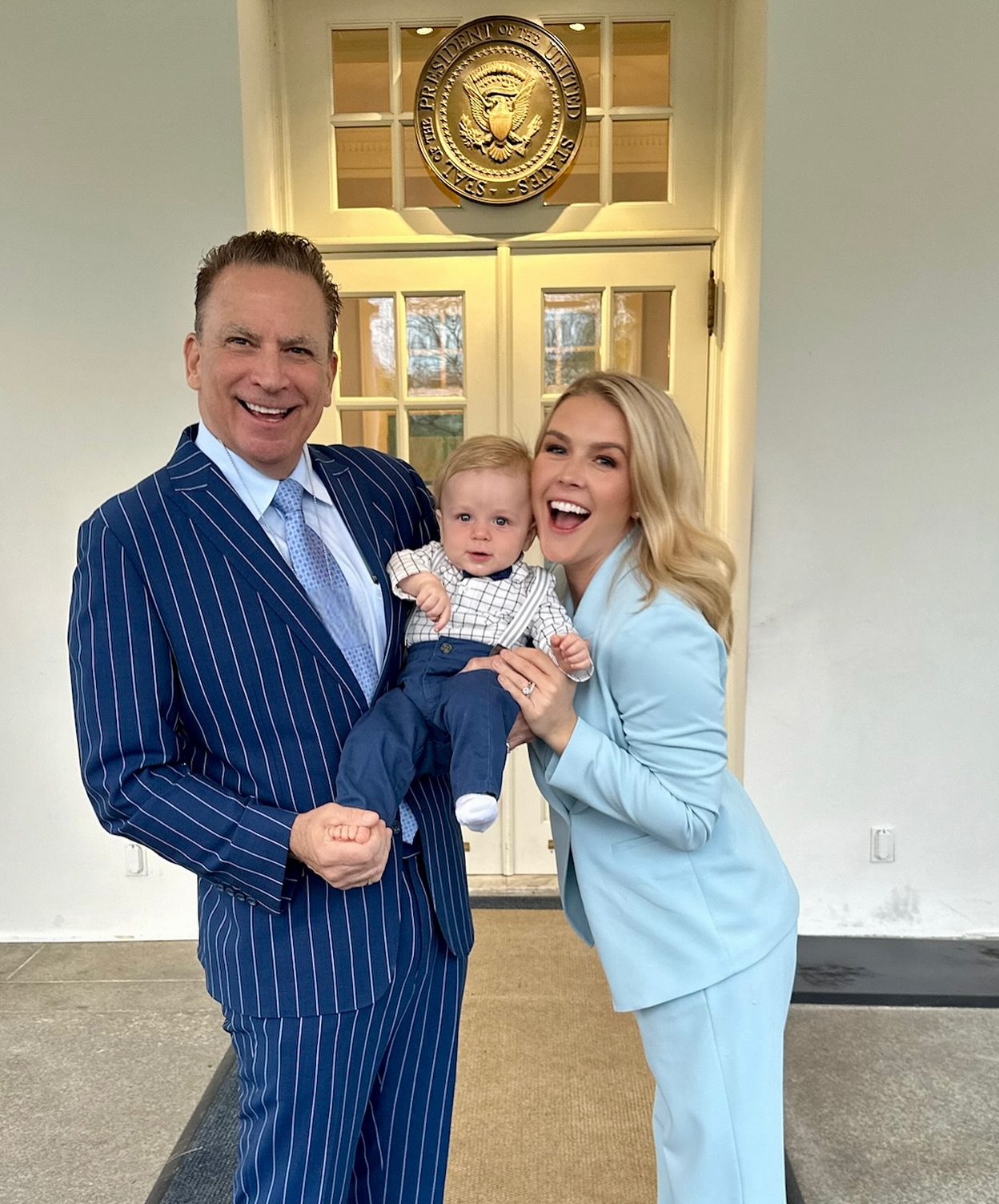 Leavitt's family remained closely woven into her public life as her profile in Washington grew. Her decision to leave the podium now marks a notable shift toward prioritizing time with her husband and two young children. | Source: Instagram/karolineleavitt