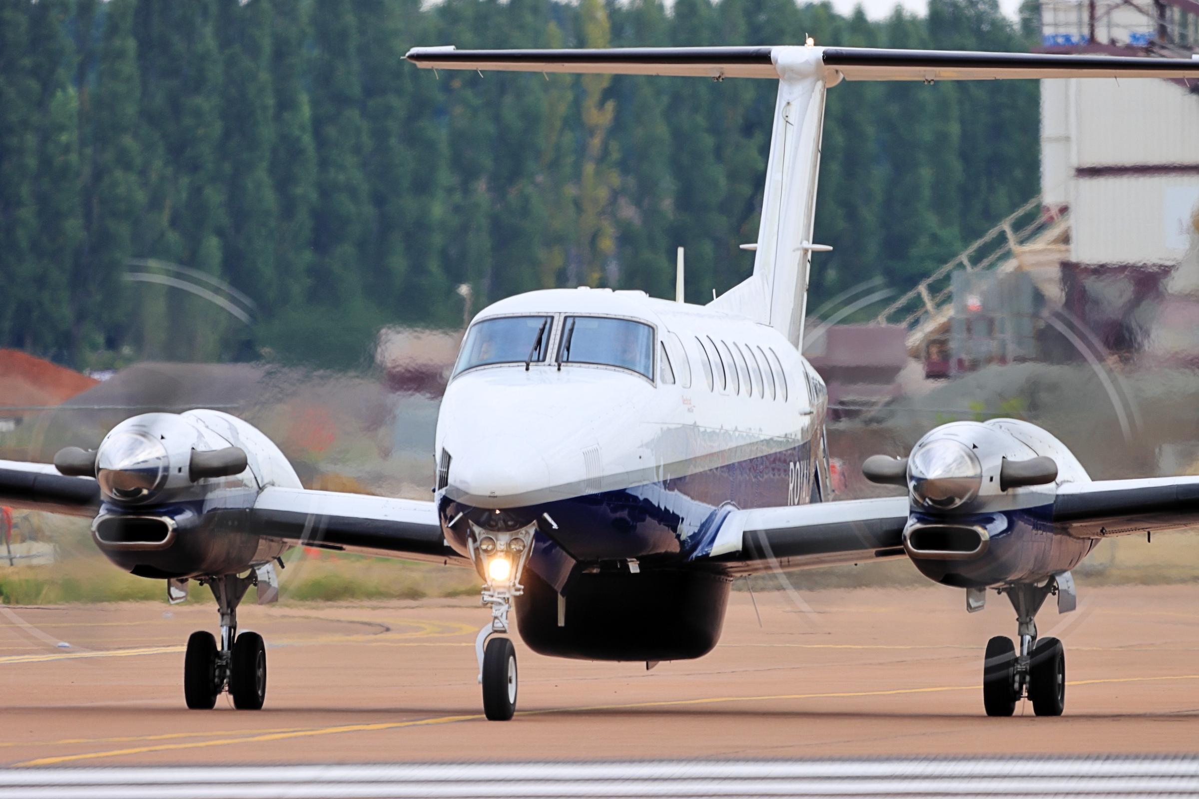 A Beechcraft B200 Super King Air in Hertfordshire, United Kingdom, on July 13, 2022. | Source: Wikimedia Commons