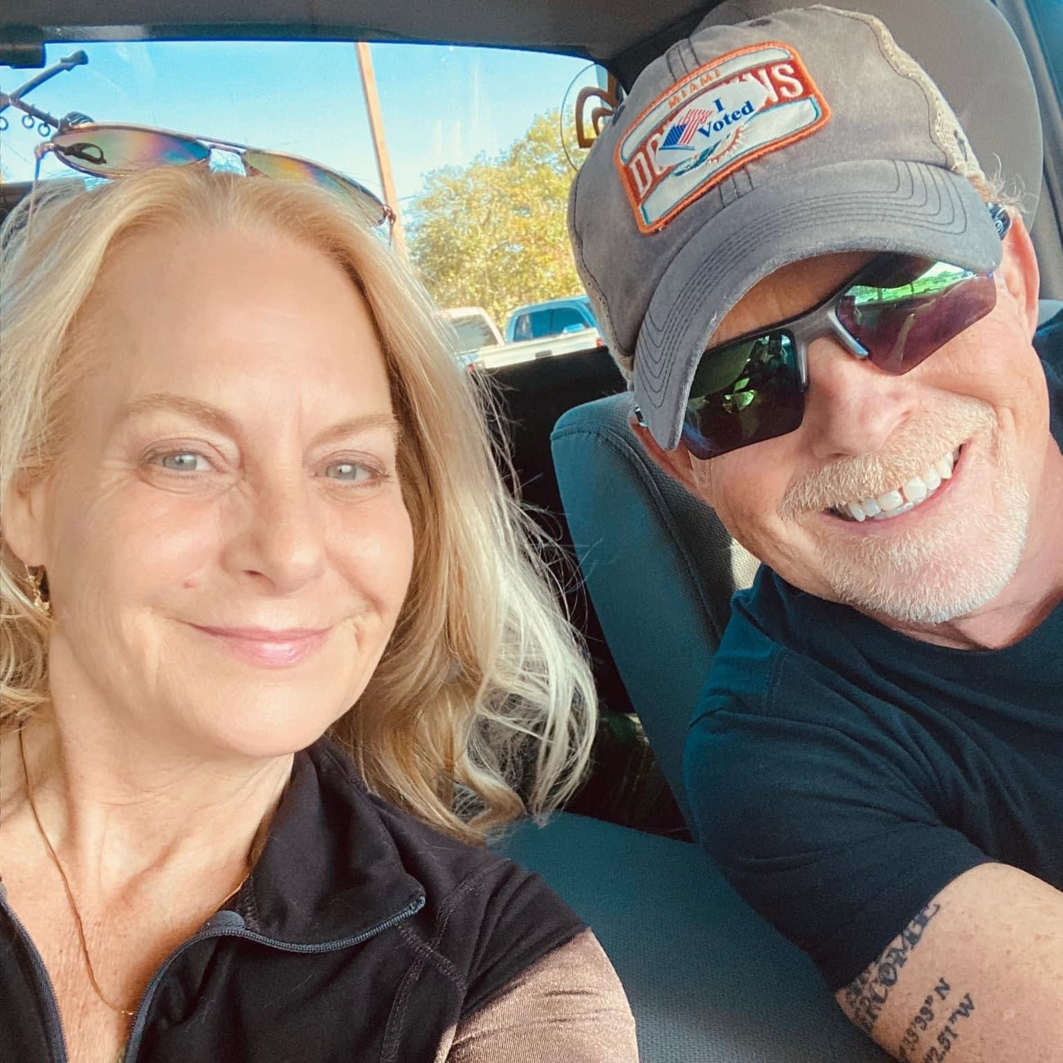 This tragedy is double because this couple had already lost so much over ten years ago. Stephen and Tracey Willetts posing for a car selfie posted on May 29, 2025. | Source: Facebook/Steve Willetts