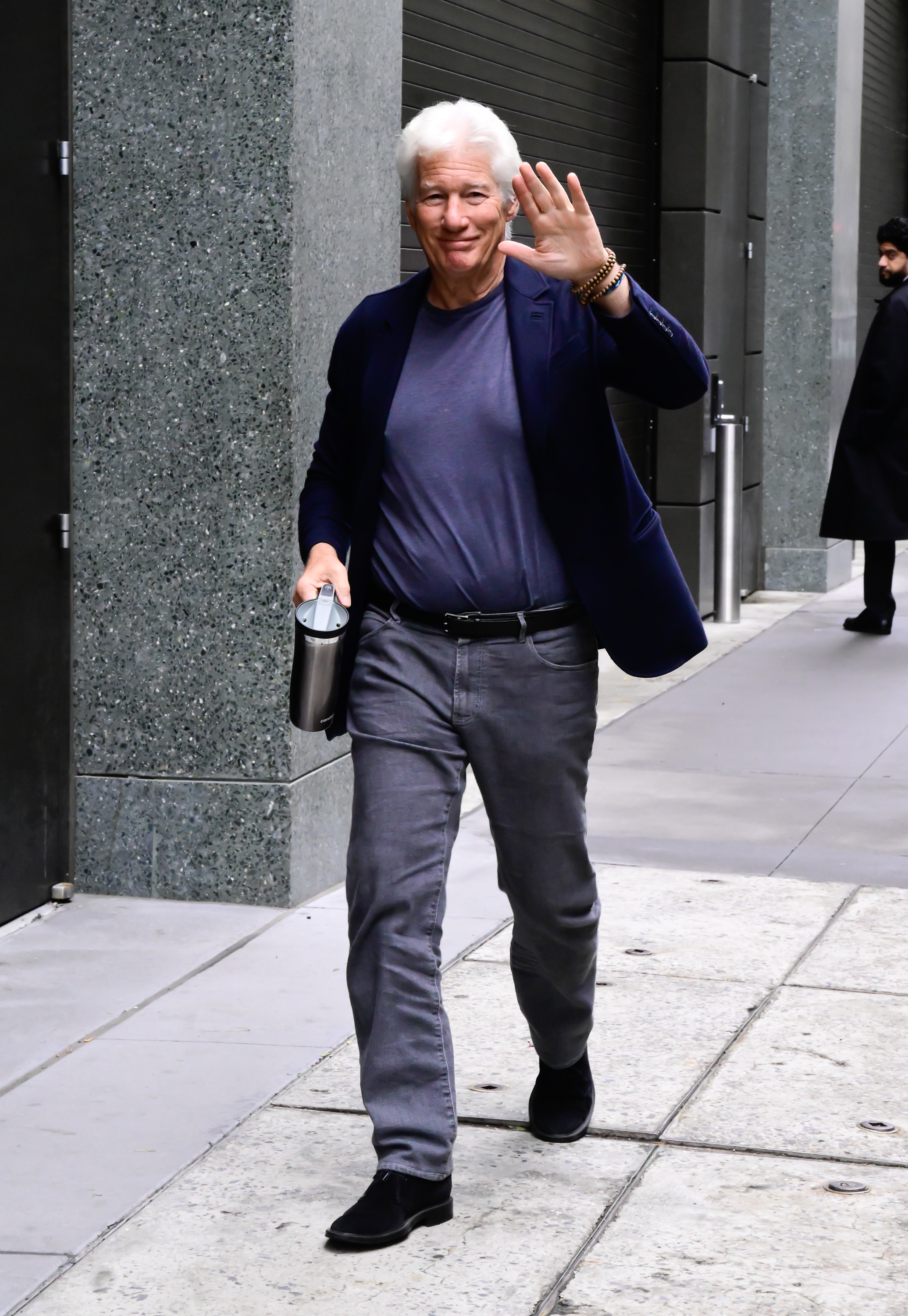 Richard Gere was photographed in New York City in October 2025, reflecting the actor's continued ties to the United States despite making Spain his primary home. | Source: Getty Images