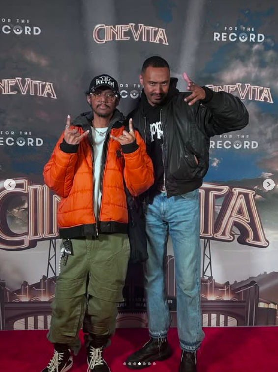 Niko McKnight and Brian McKnight Jr. posing for a photo, posted on September 29, 2025. | Source: Instagram/itsjulimcknight