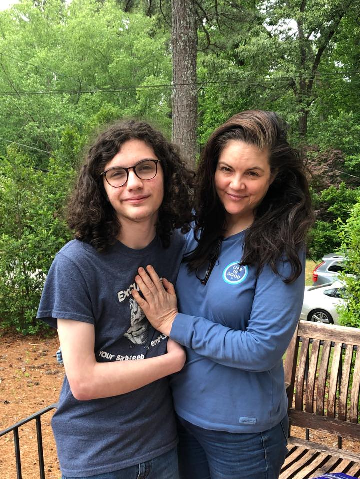Anne Isenhower and her son Max posing for the camera, posted on May 8, 2022. | Source: Facebook/Anne Isenhower