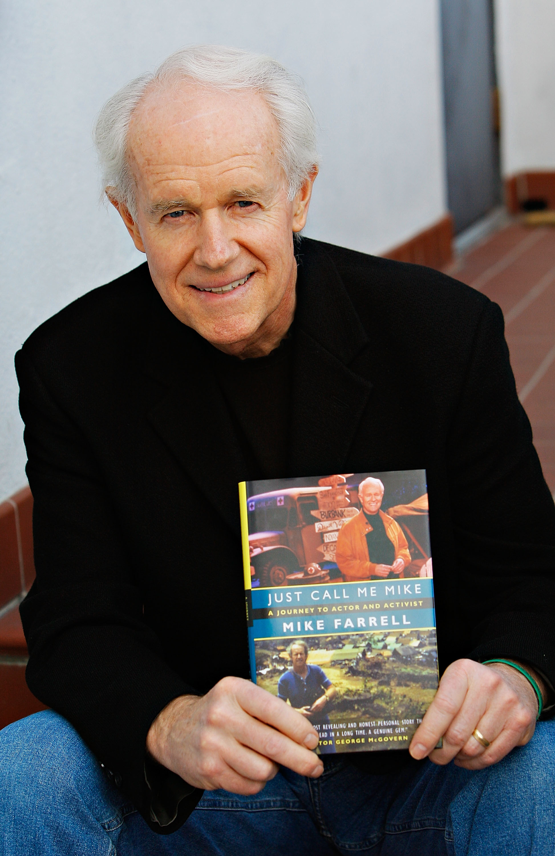 Mike Farrell during the paperback release signing of "Just Call Me Mike: A Journey to Actor and Activist" at Book Soup on May 5, 2008, in Los Angeles, California | Source: Getty Images