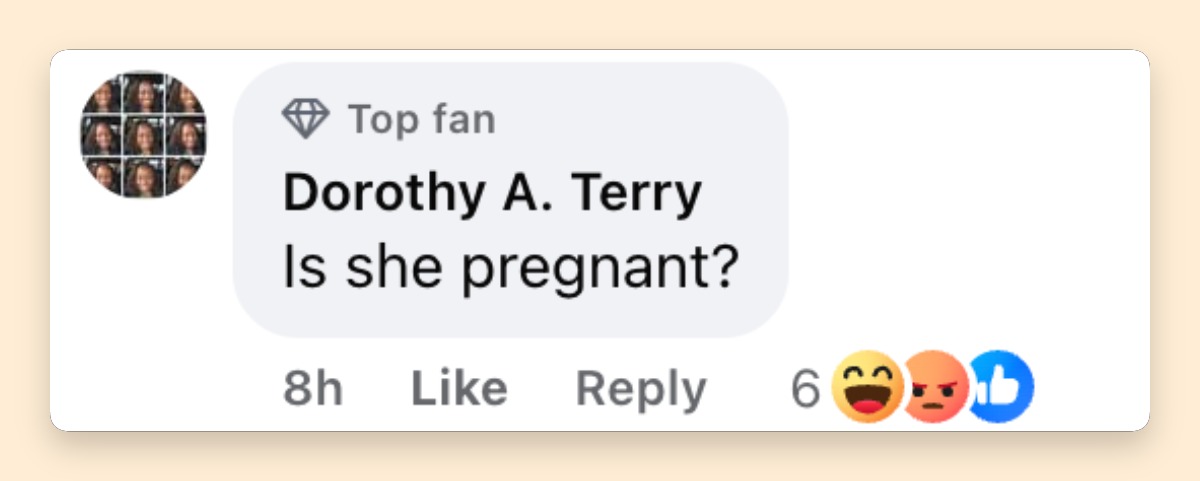 Netizen comment about Zendaya, posted on May 21, 2026. | Source: Facebook/People
